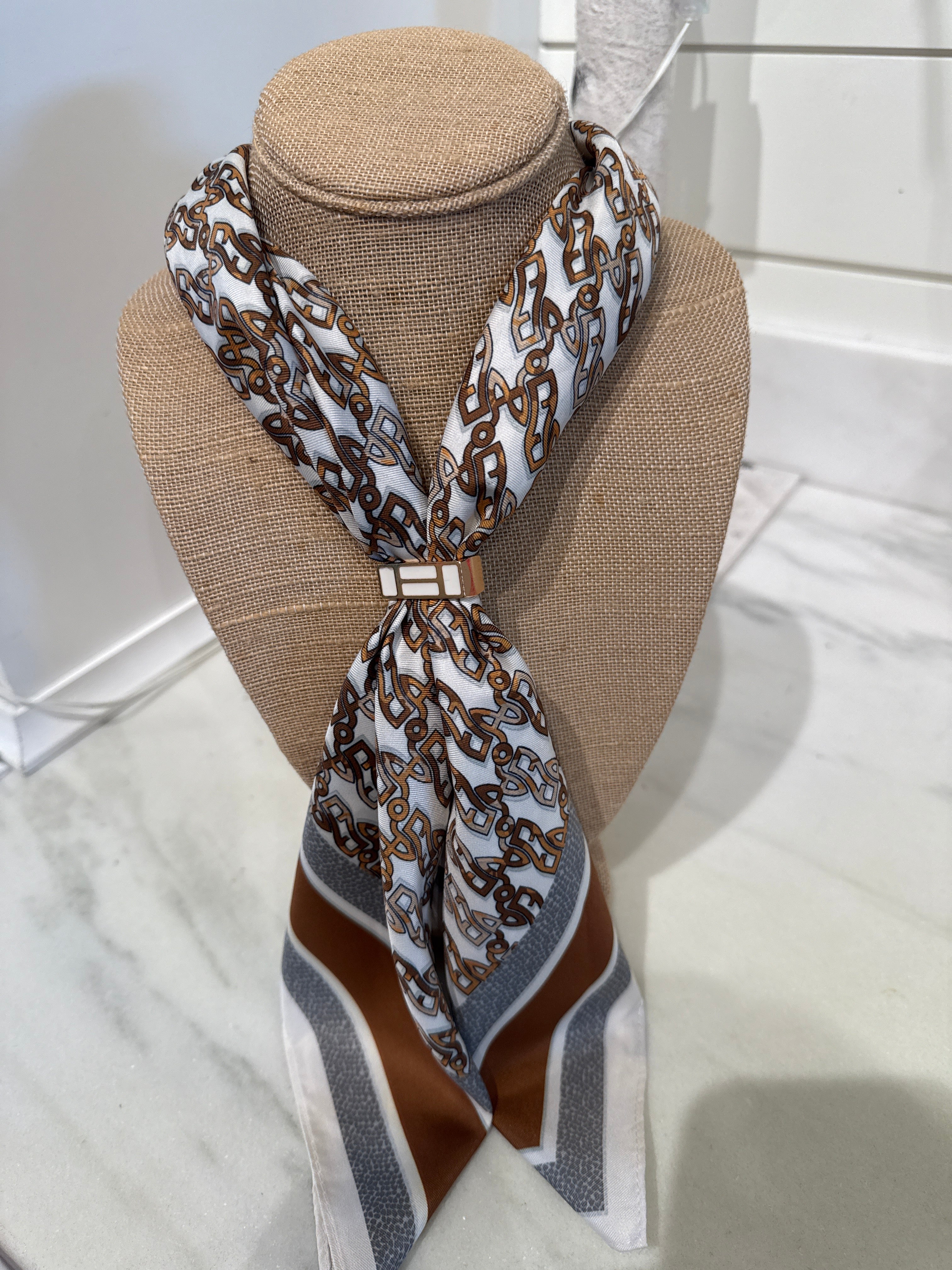 Charm Scarf Necklace