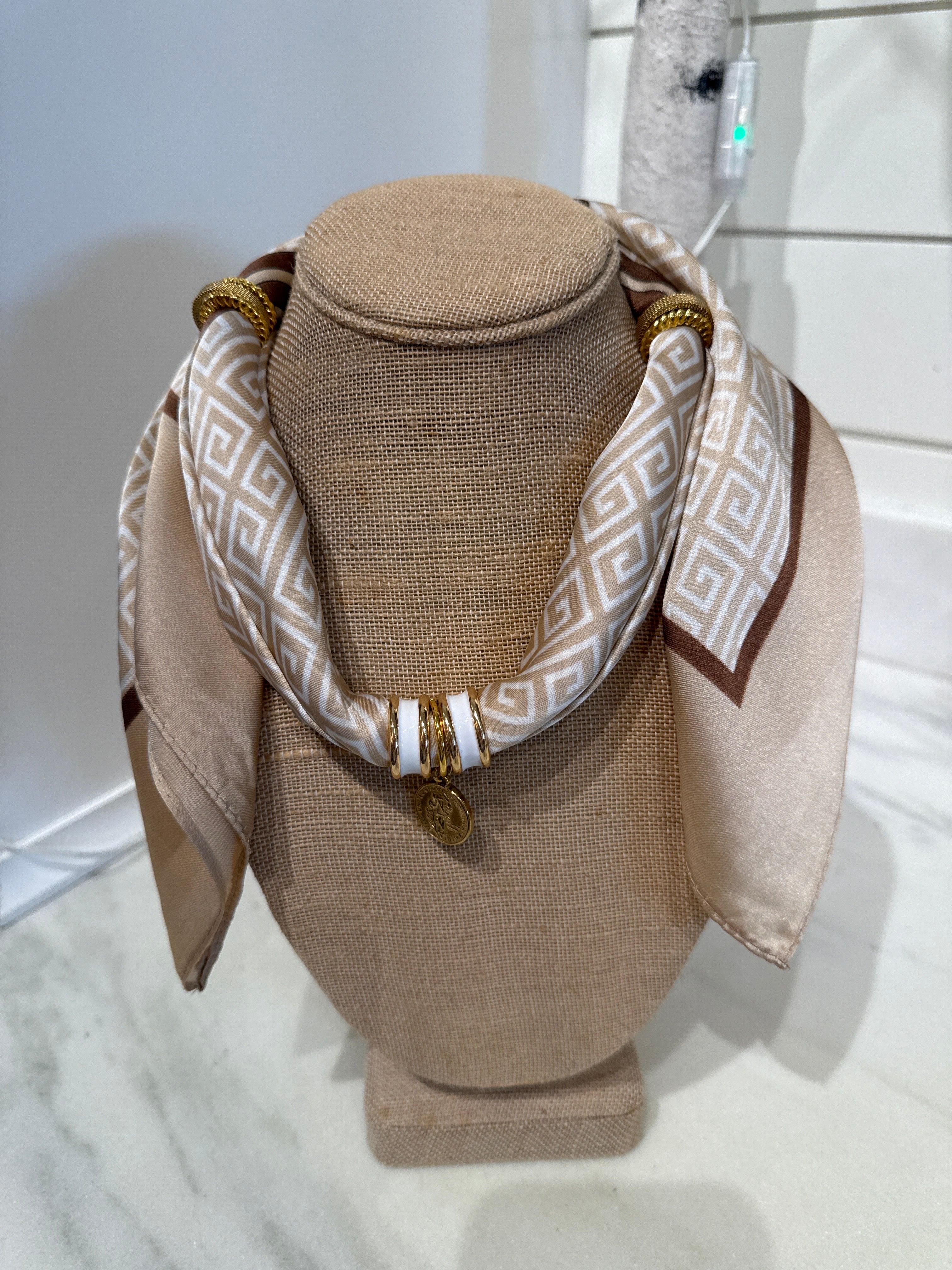 Charm Scarf Necklace