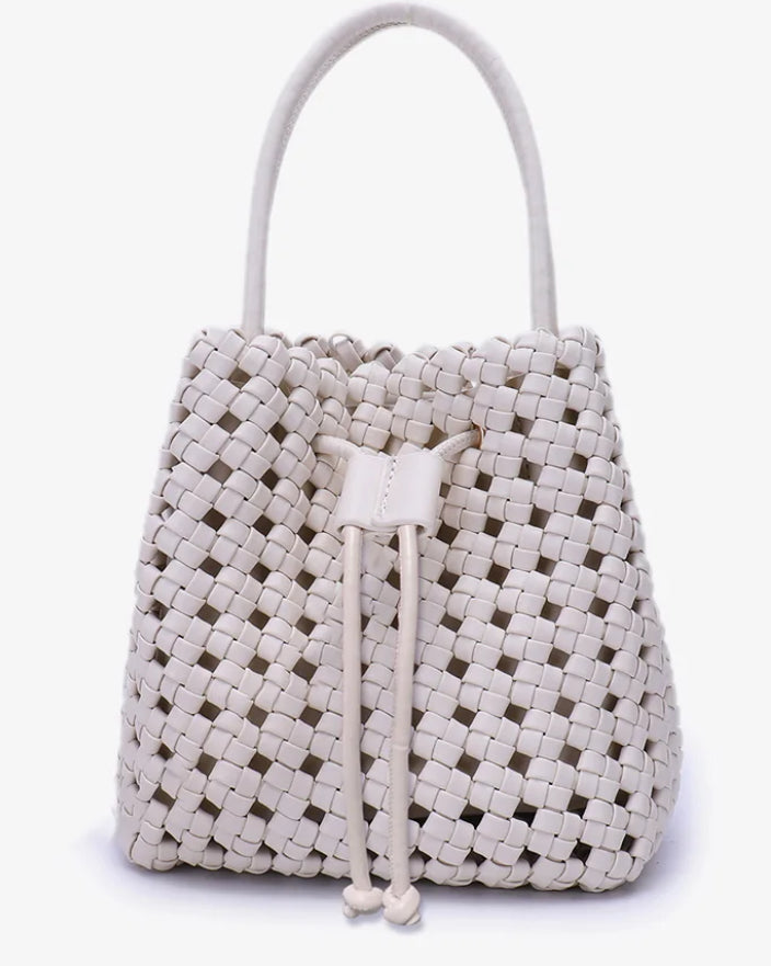 Mini Woven Bucket Bag