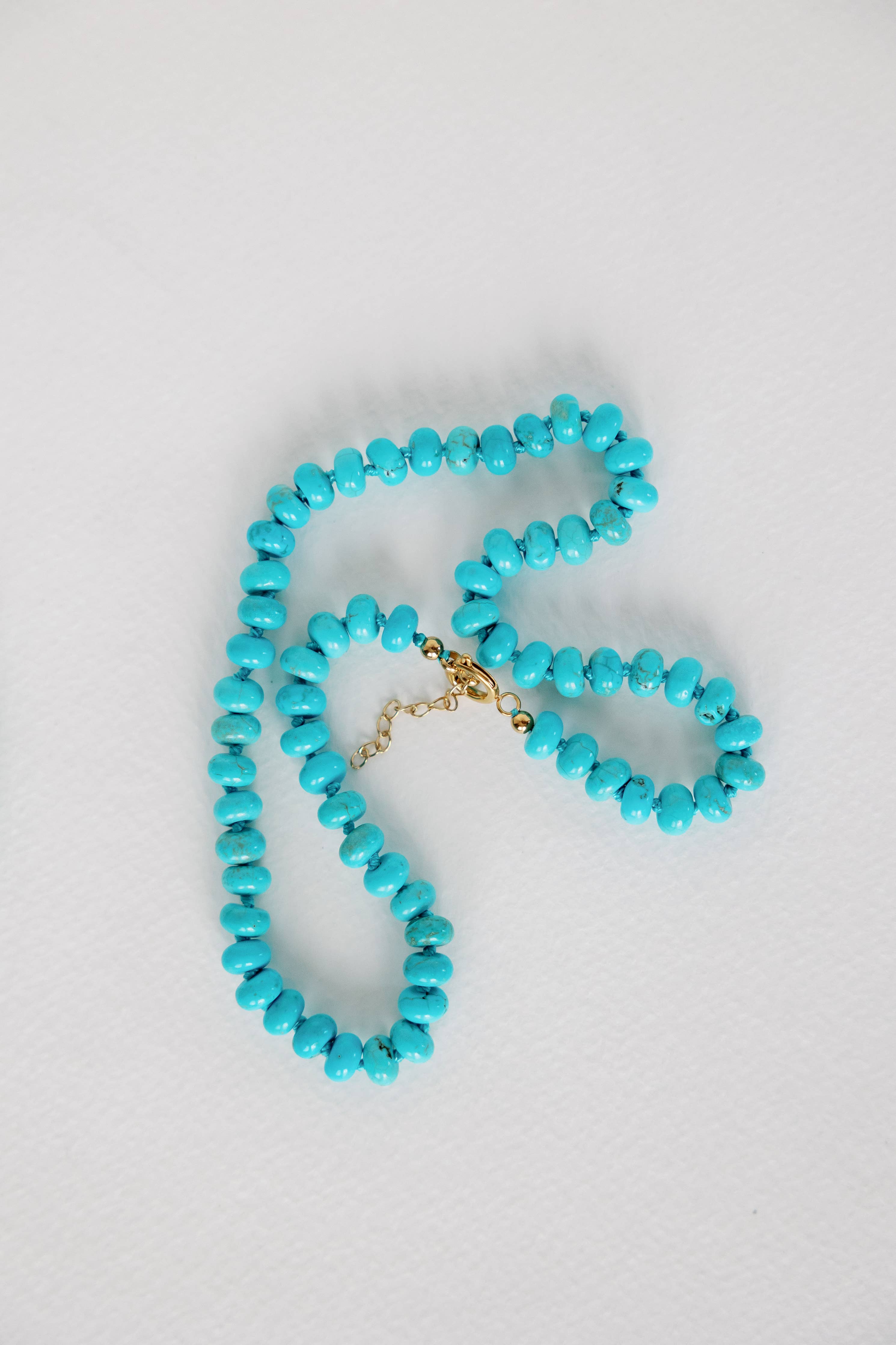 Genuine Turquoise Choker Candy Necklace