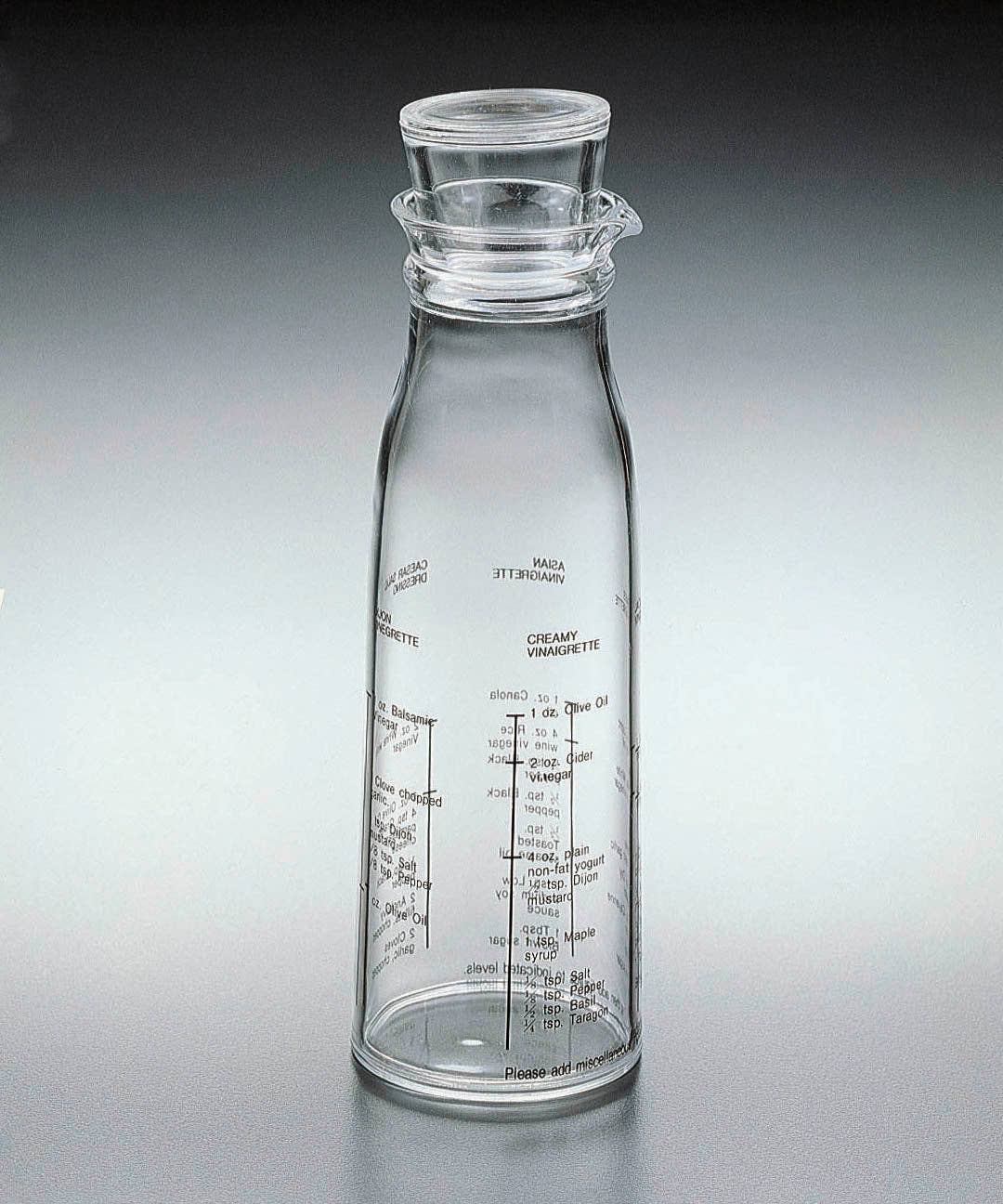 Acrylic Lucite Dressing / Vinigerette Mixer bottle Acrylic Lucite Dressing / Vinigerette Mixer bottle