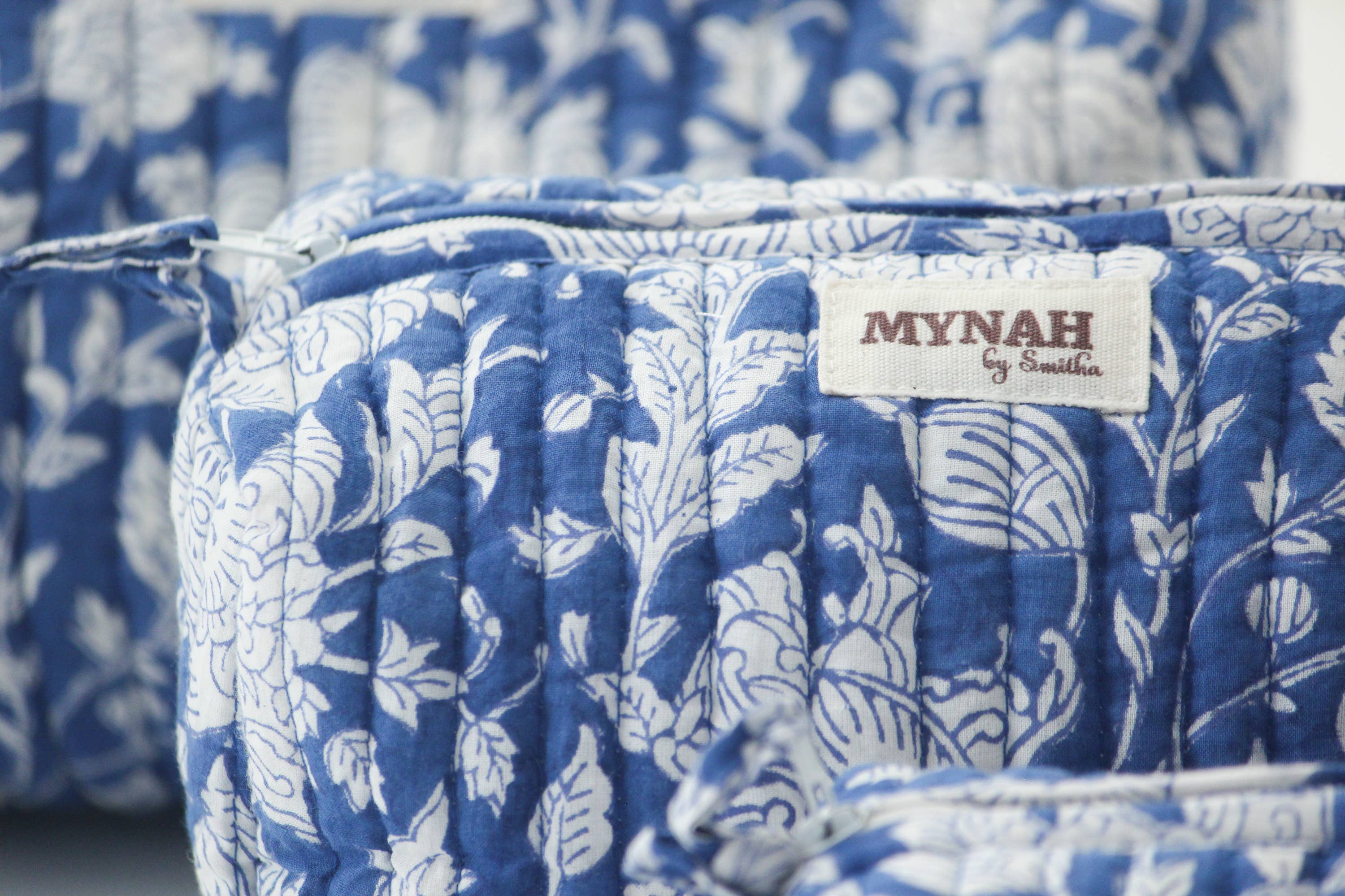 Porcelain floral print travel/make up/organizer/bag