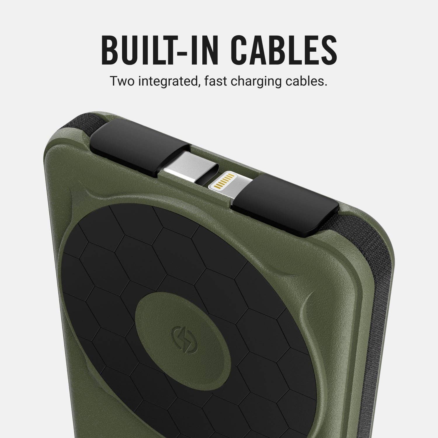 Ridge Power Bank - 10k mAh - Matte Olive