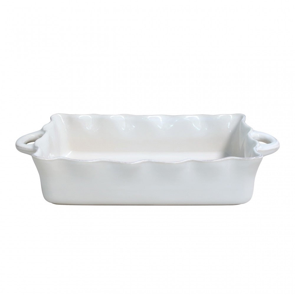 Large Rectangular Ruffled Baker