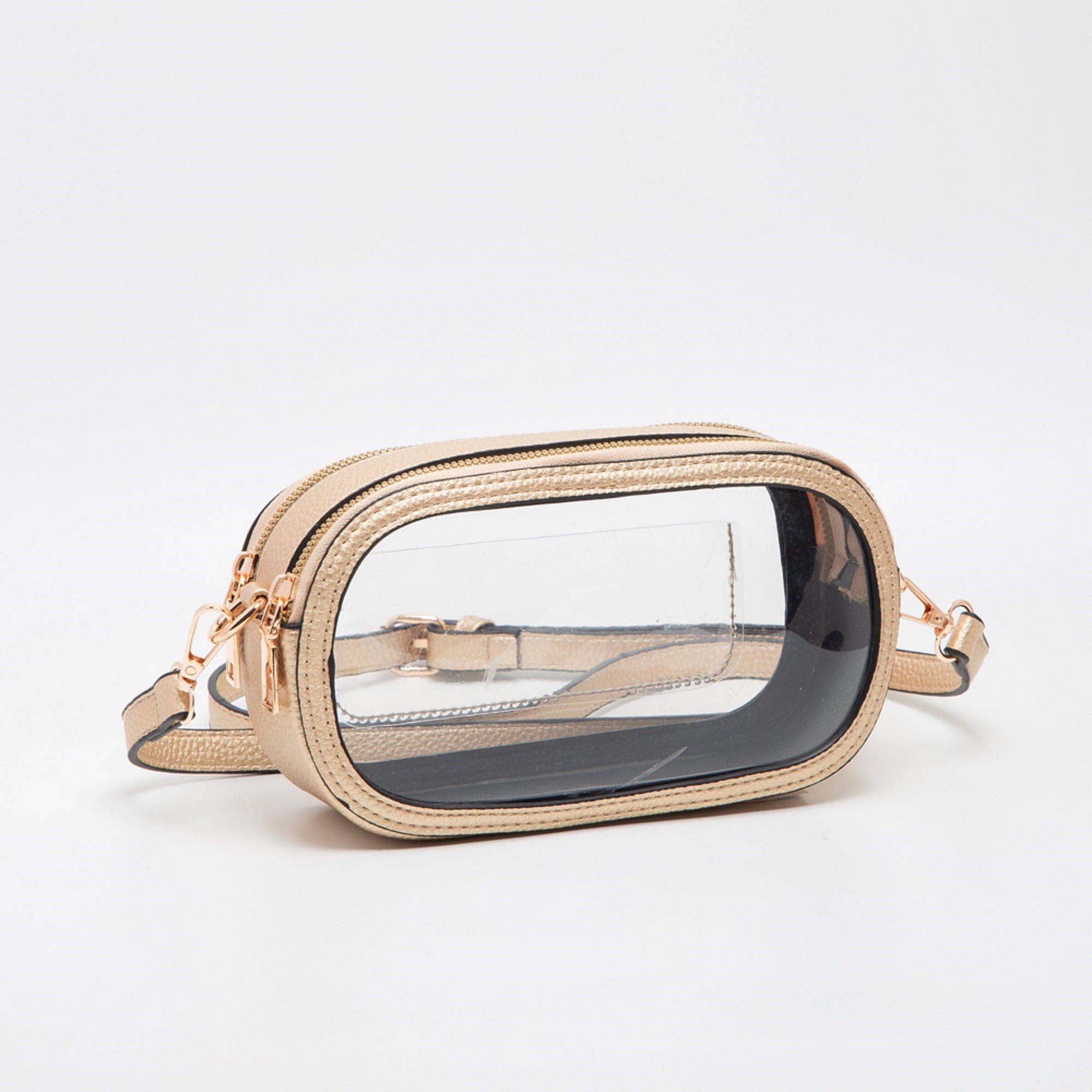 Double Zipper Oval Clear Gameday/Stadium Bag