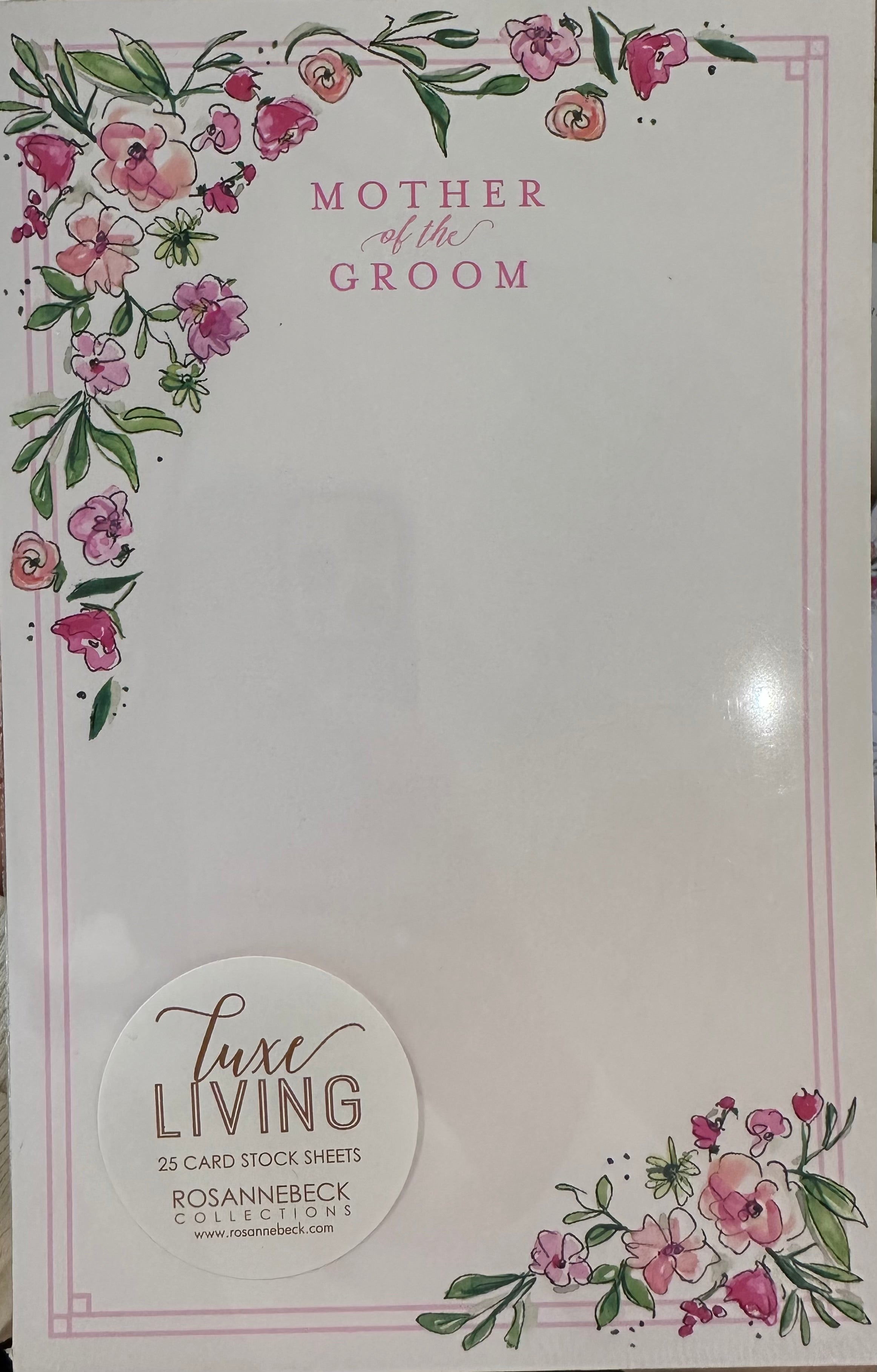 Mother of the Groom Notecards
