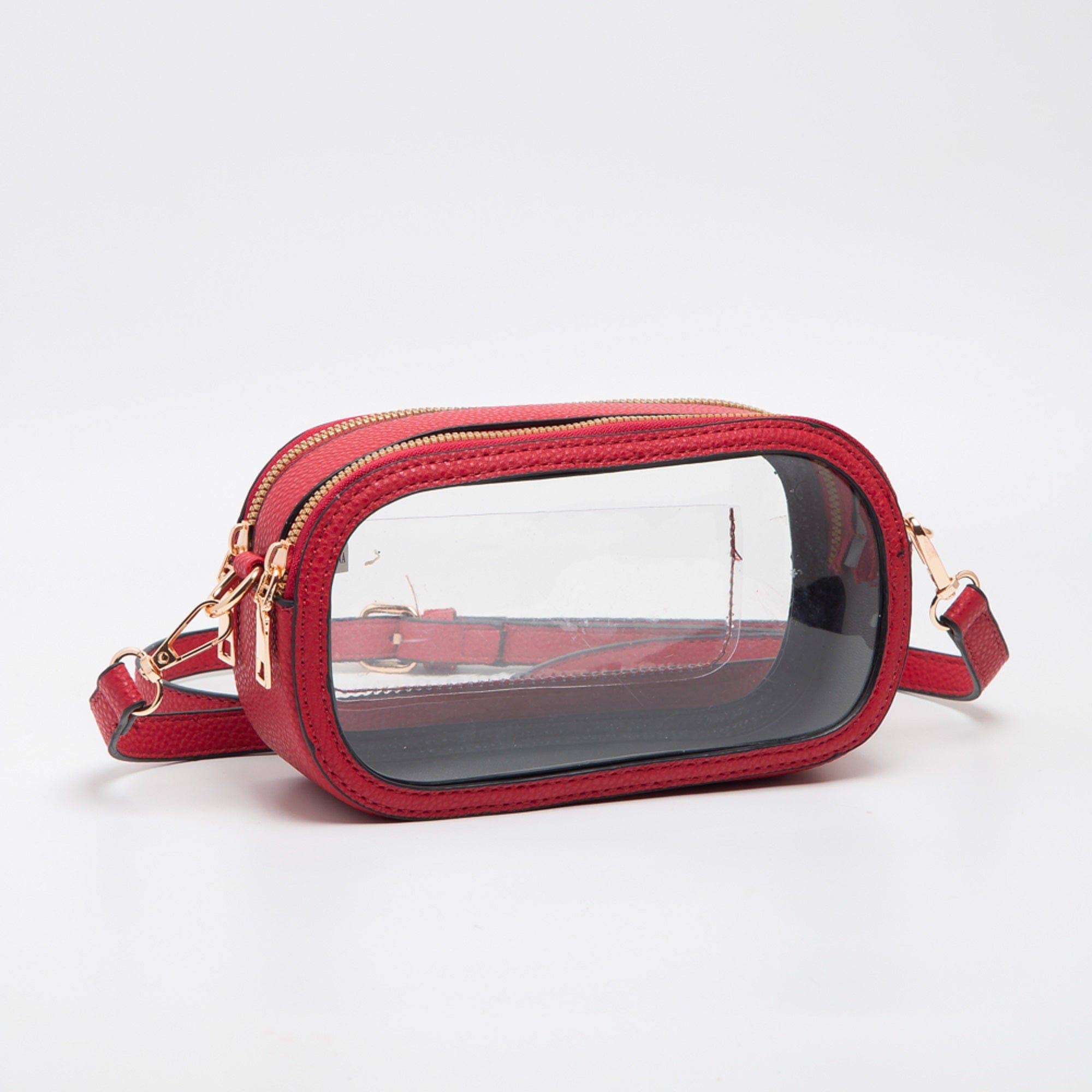 Double Zipper Oval Clear Gameday/Stadium Bag