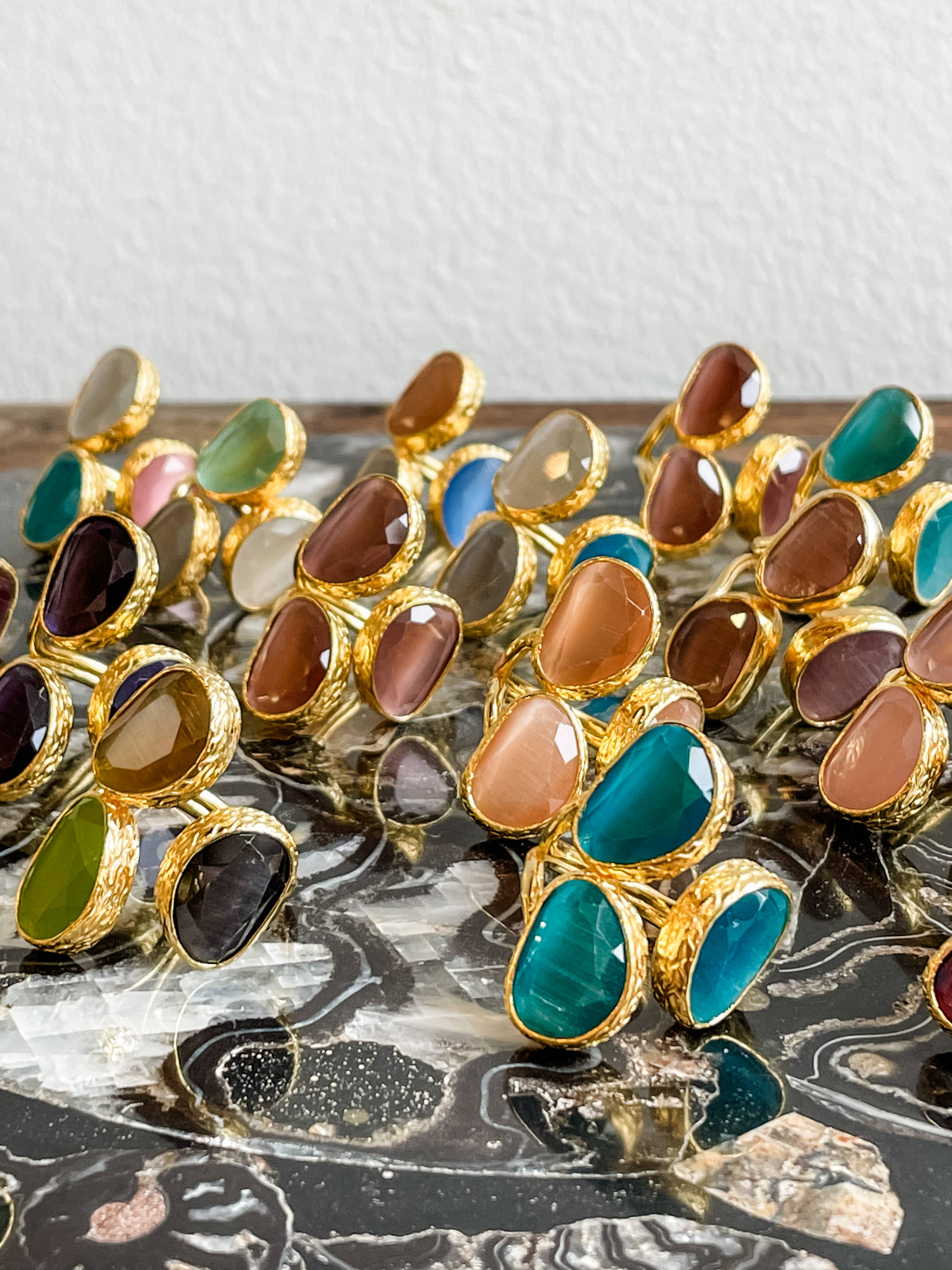 ASSORTED | TRIPLE CAT'S EYE RING