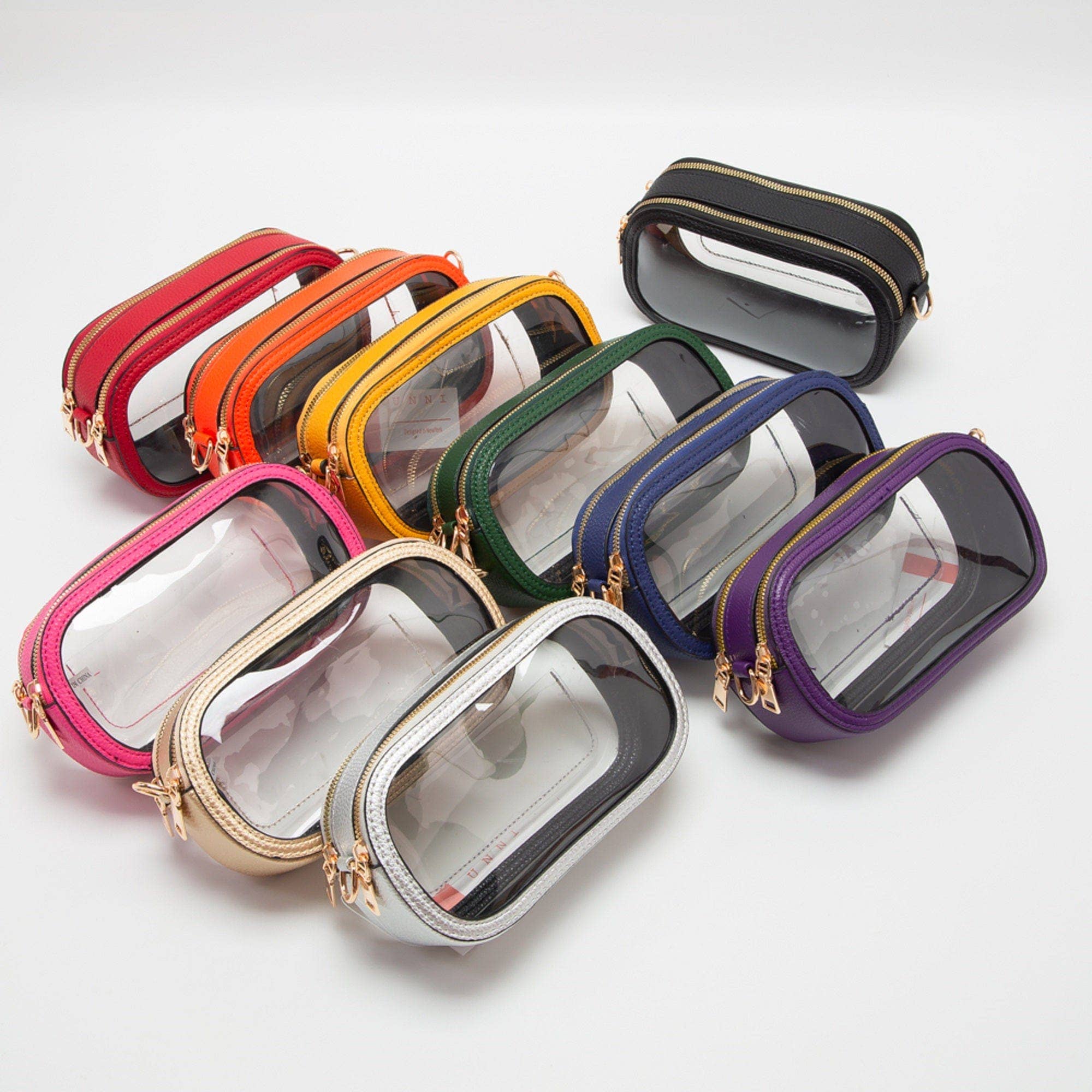Double Zipper Oval Clear Gameday/Stadium Bag