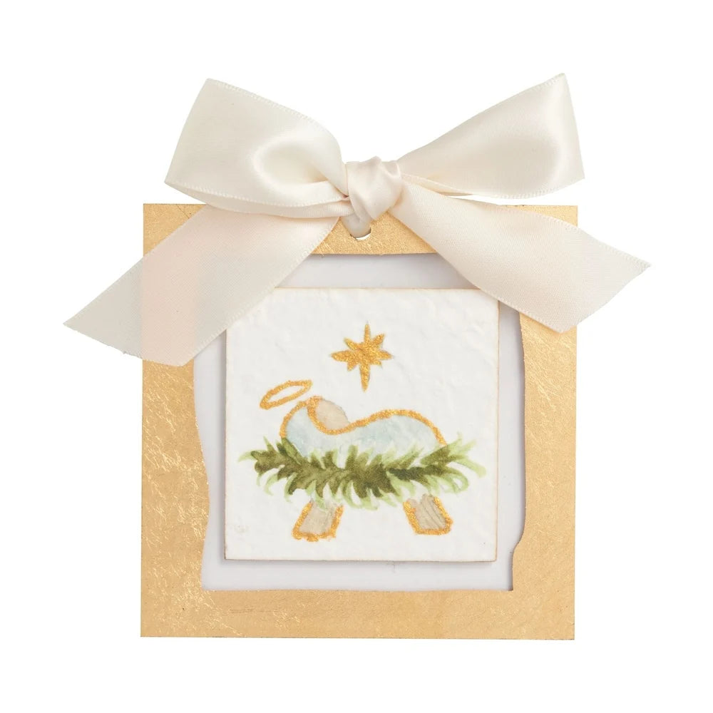 Gold Baby Jesus Ornament