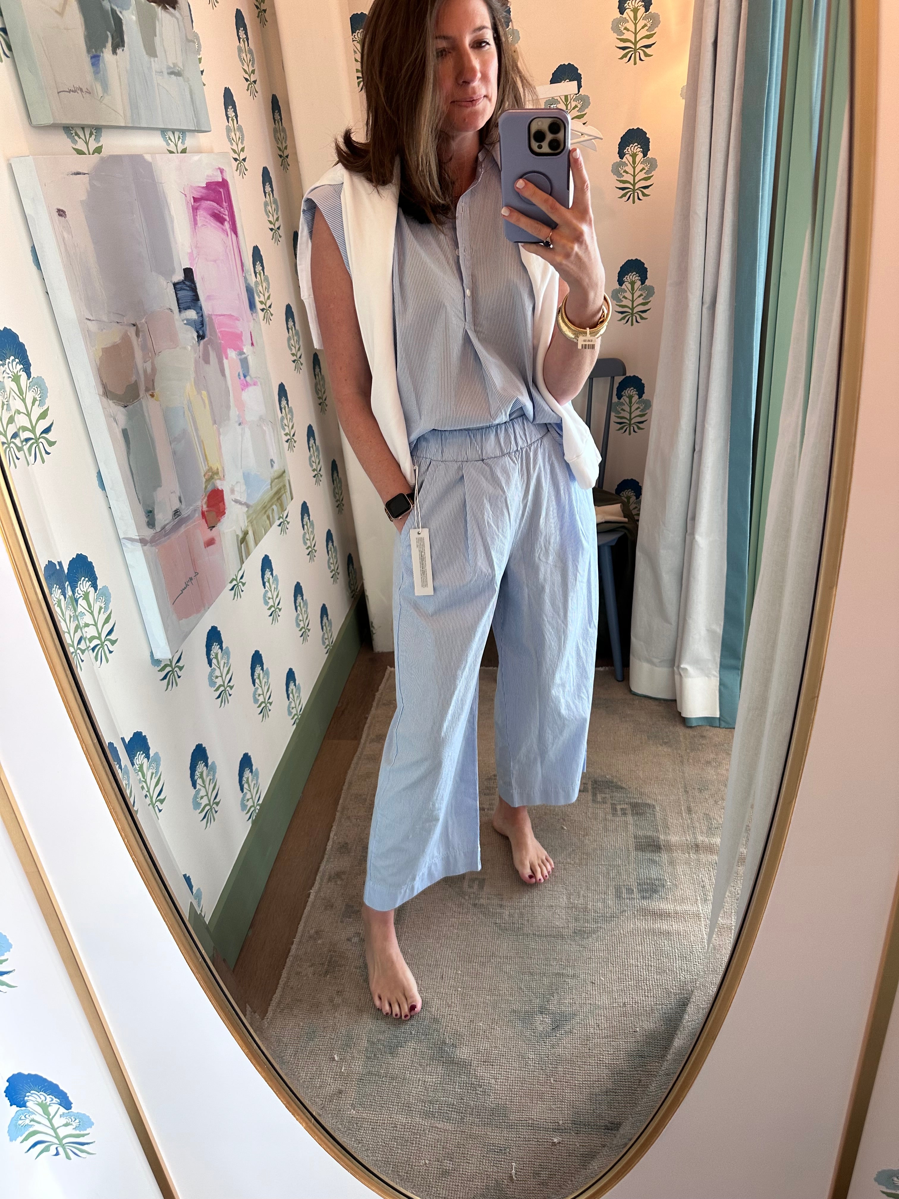 Stateside James Pinstripe Poplin Pant