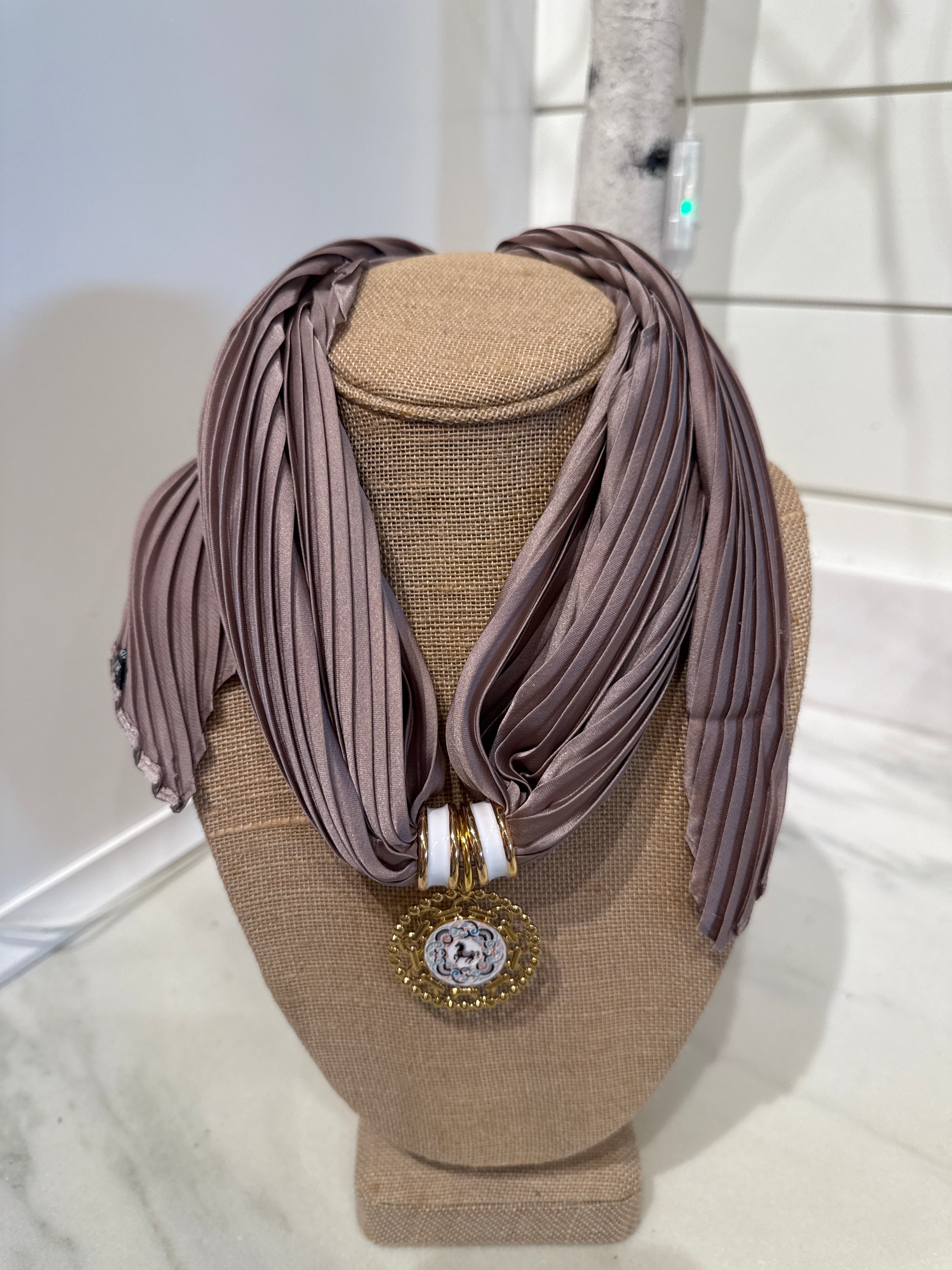 Charm Scarf Necklace