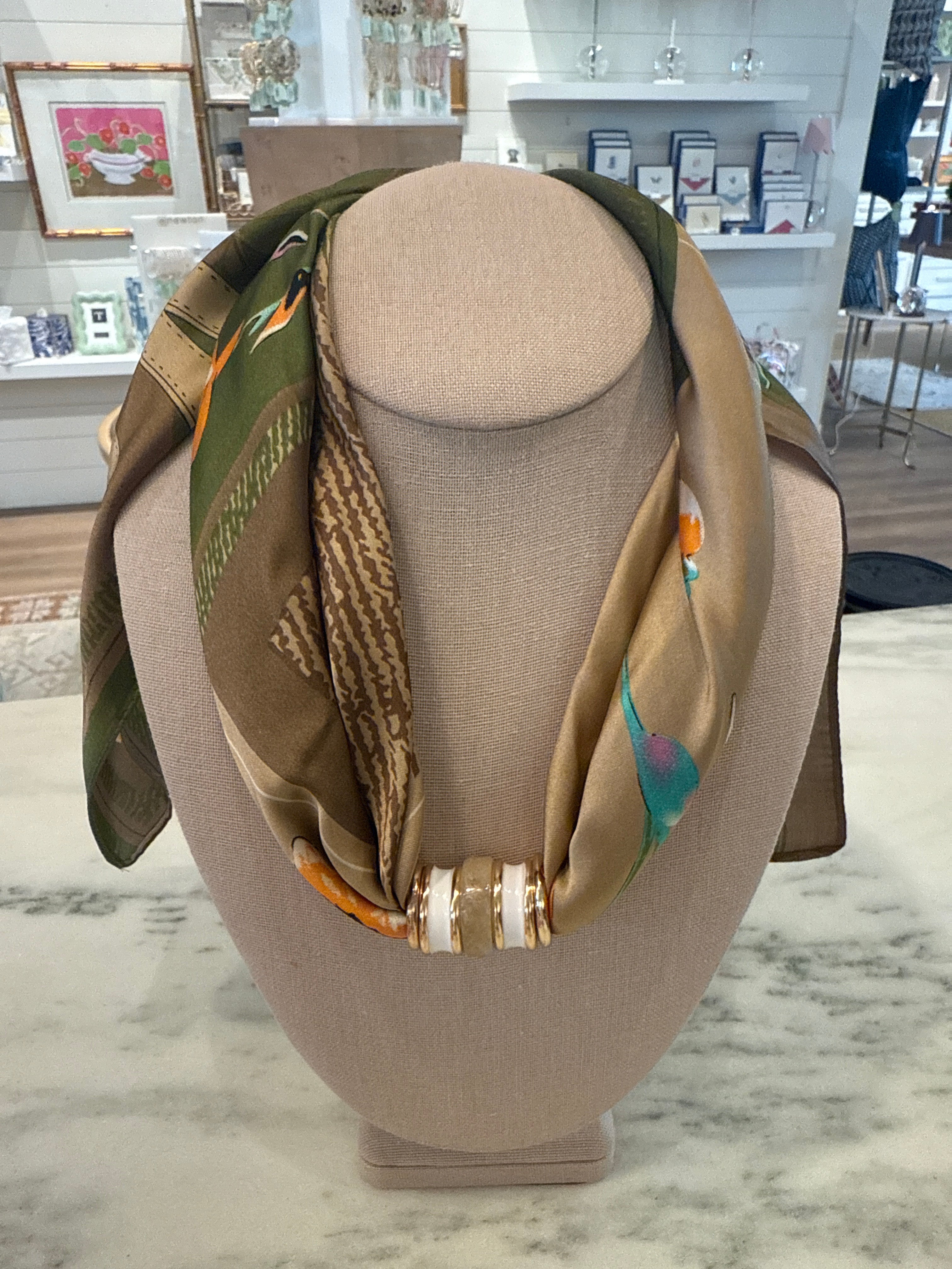 Charm Scarf Necklace