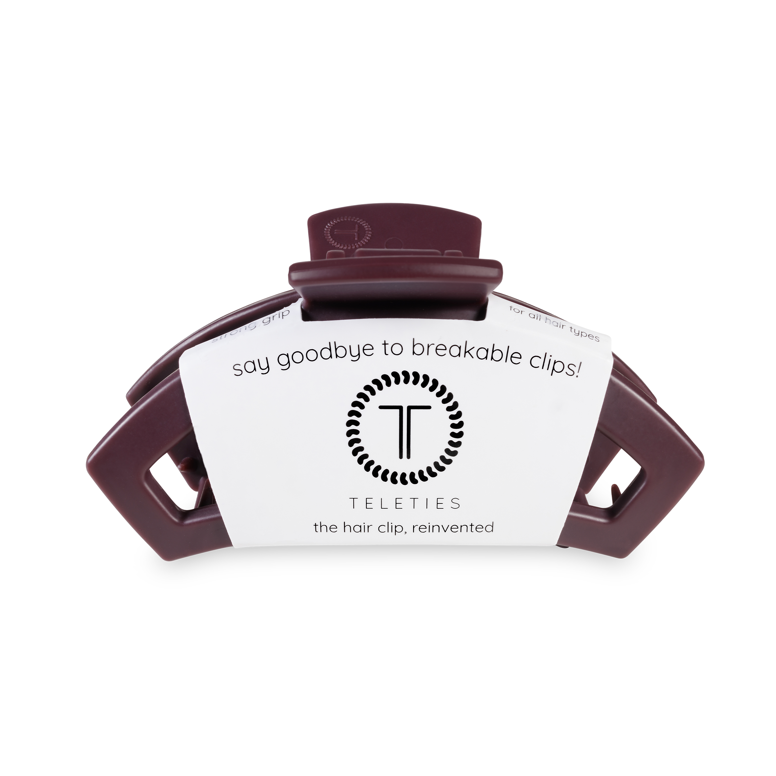 Open Hair Clip | Medium | Burgundy Bliss