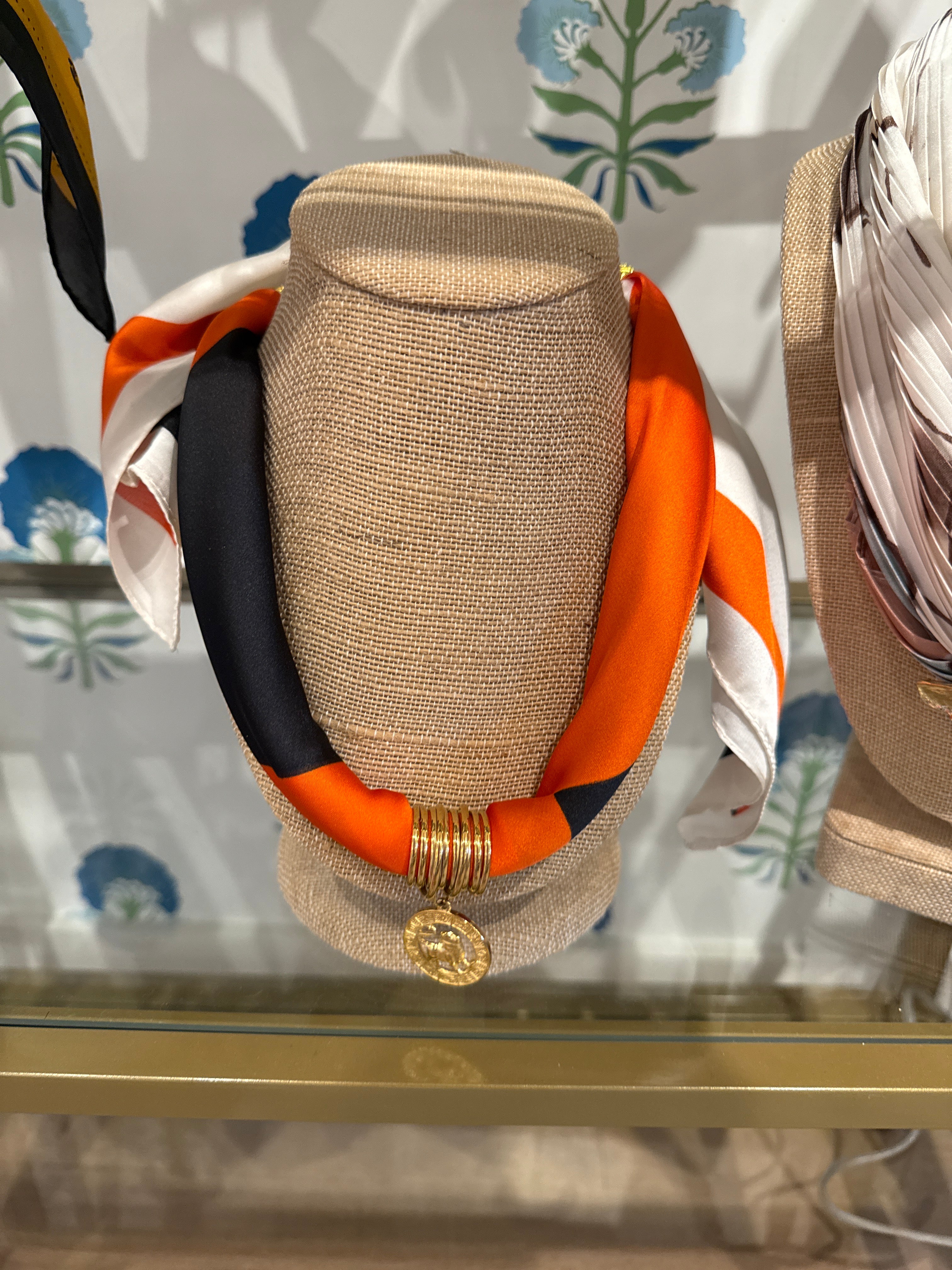 Charm Scarf Necklace