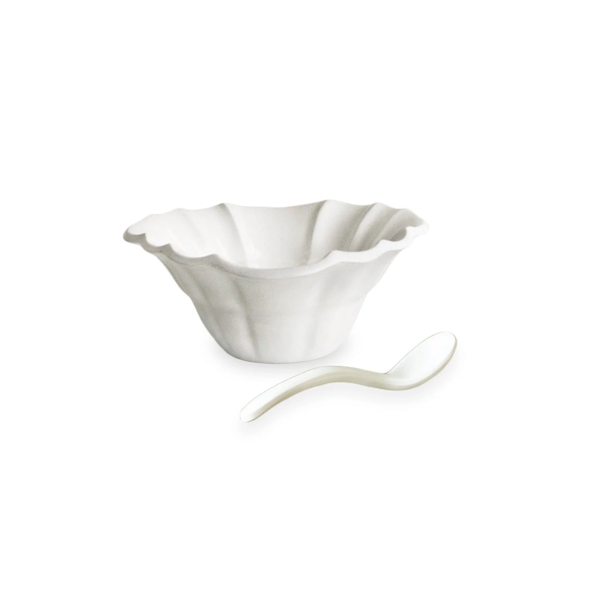 VIDA Tuscany Mini Bowl with Spoon (White)