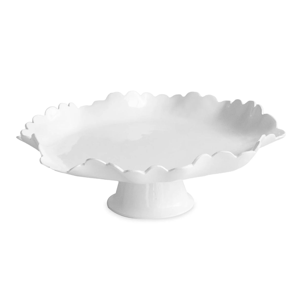 VIDA Colette Pedestal Cake Plate (White)