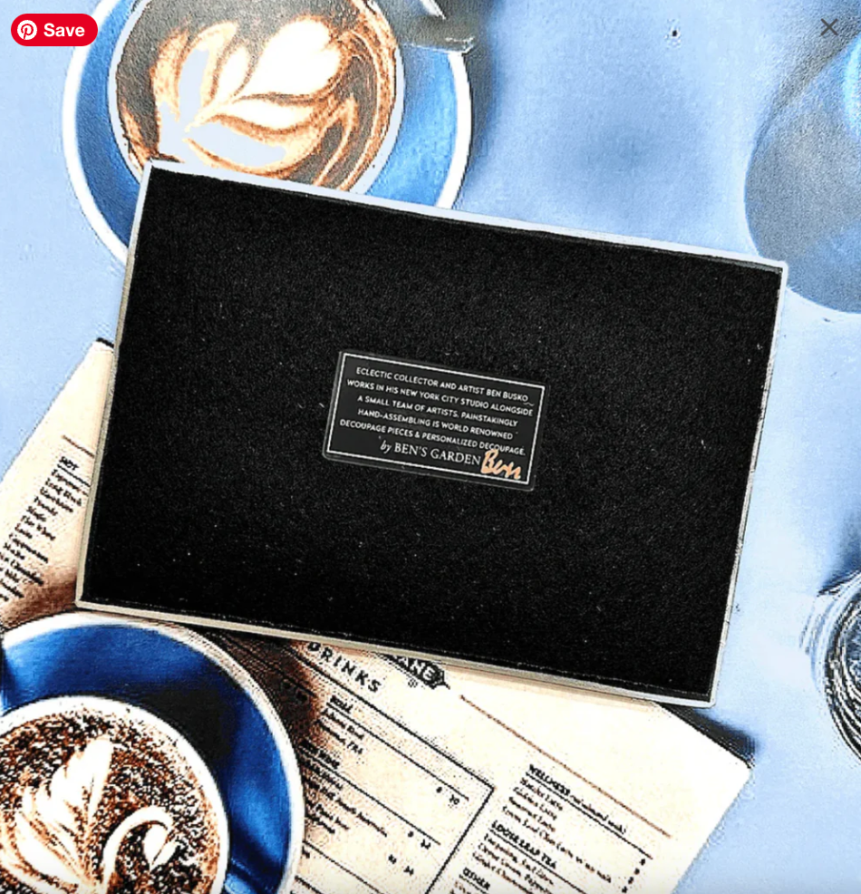 Mother's Hold Their Children's Decoupage Glass Tray