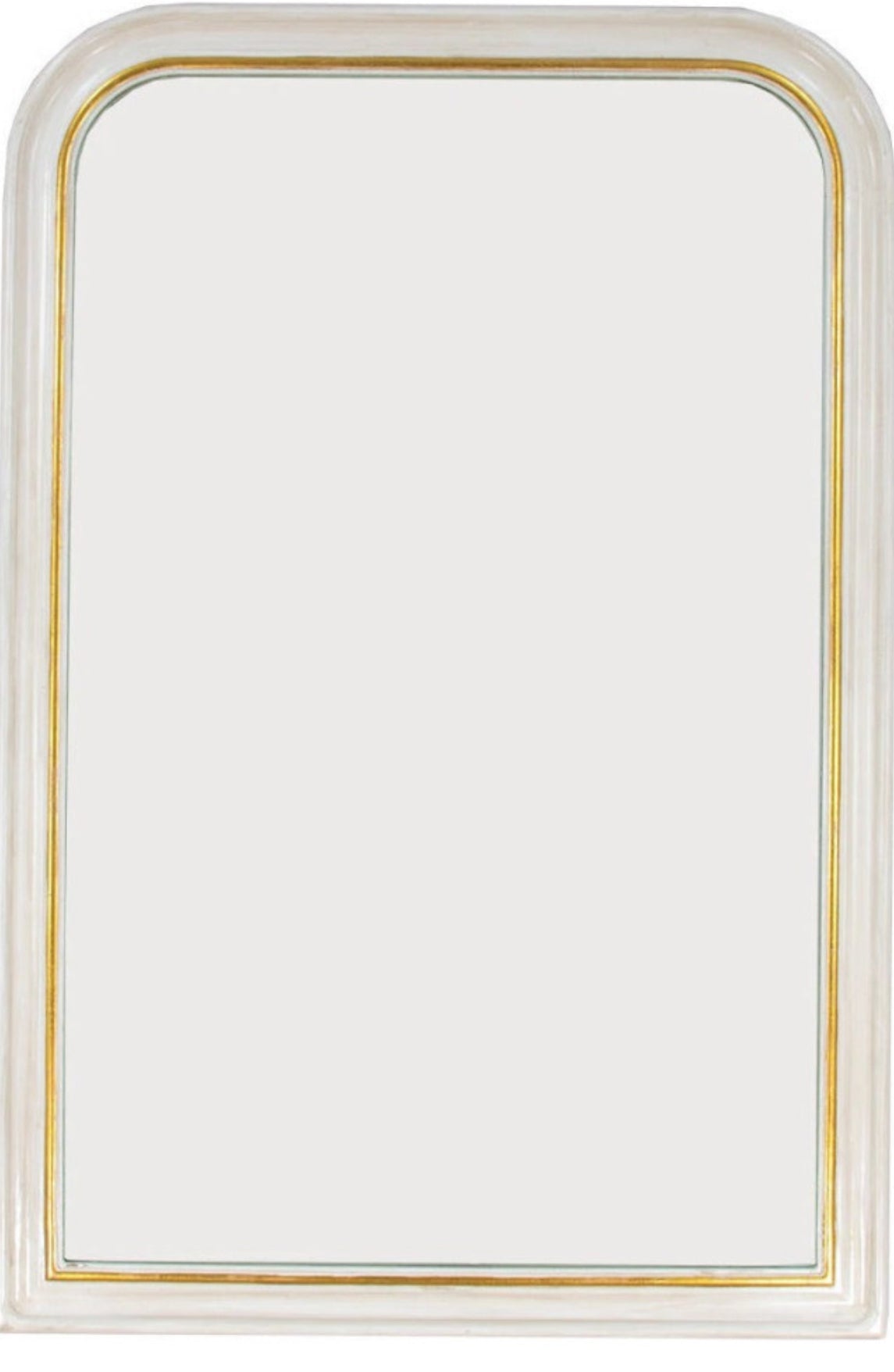 White and Gold Louise Phillipe Mirror 40x60