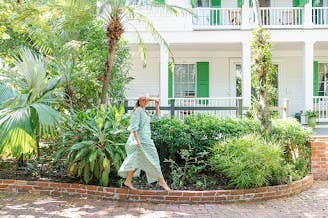Green and White Stripe Sienna Dress