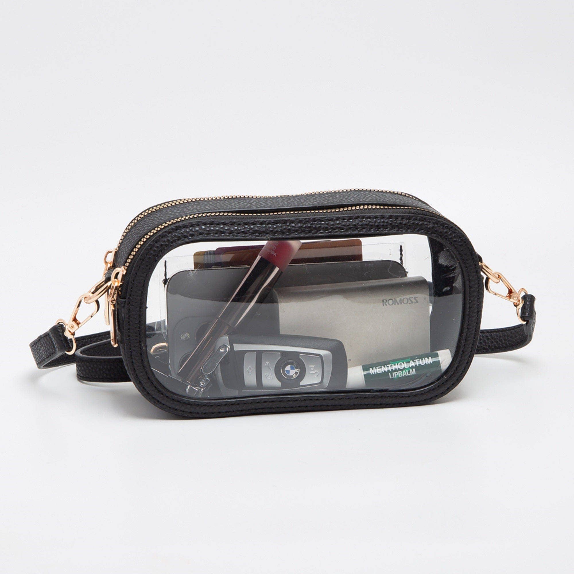 Double Zipper Oval Clear Gameday/Stadium Bag