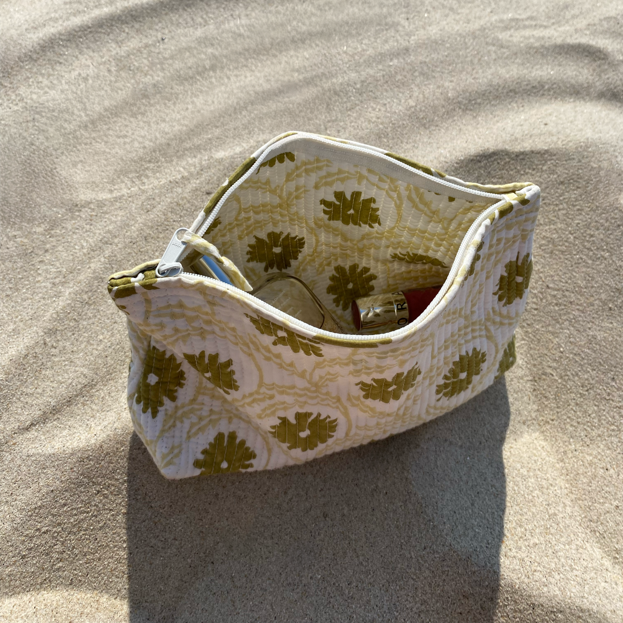 Marguerite Jewelry Bag, Olive