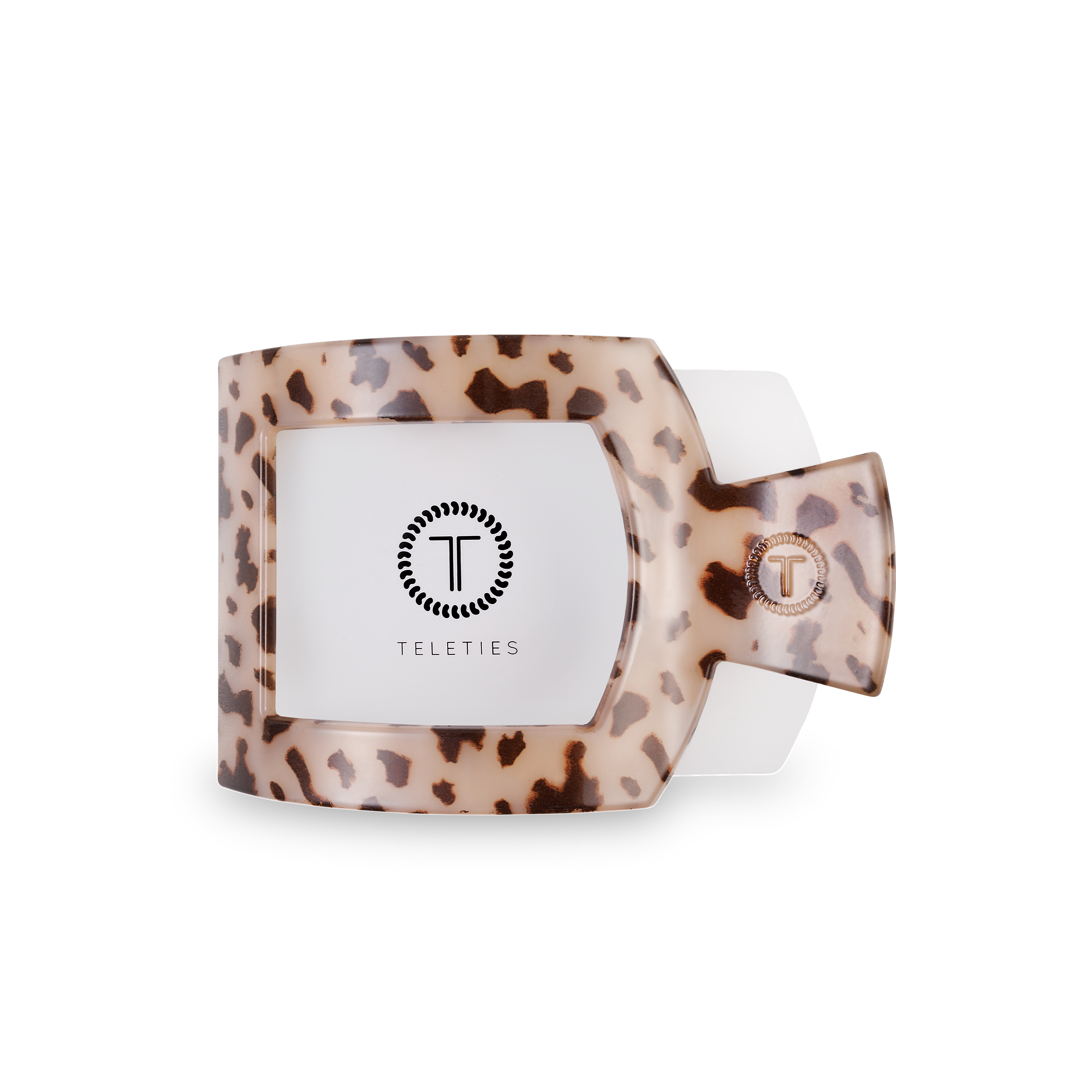 Square Flat Hair Clip | Medium | Blonde Tortoise