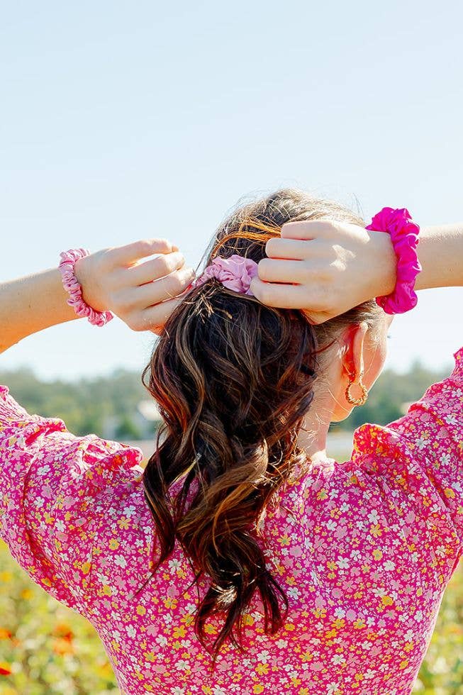 Rose All Day - Silk Scrunchie Large