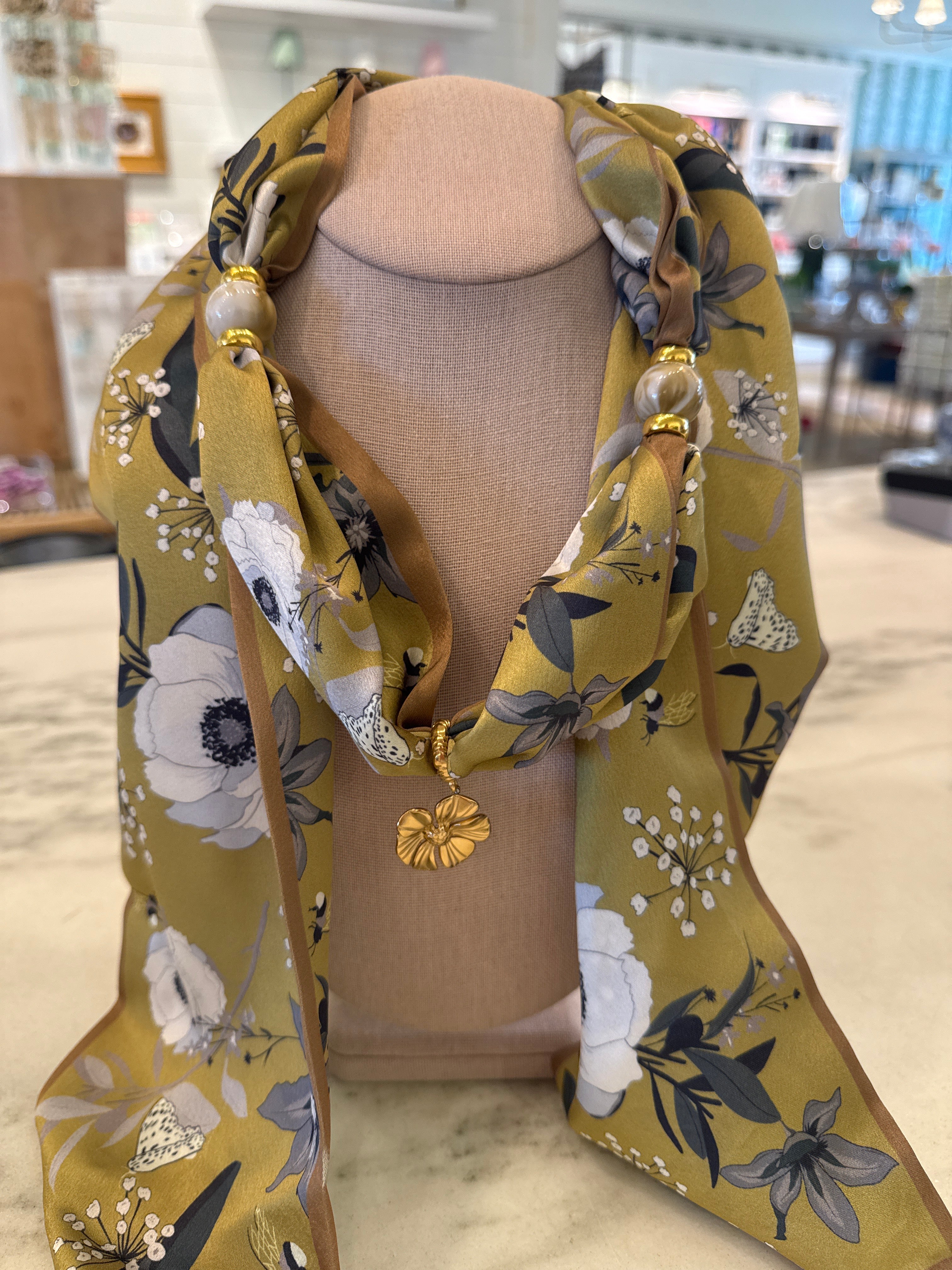 Charm Scarf Necklace