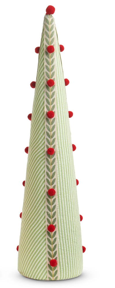 Candy Cane Stripe Seersucker Cone Trees