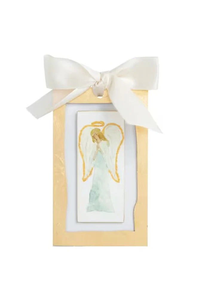 Front Angel Gold Ornament