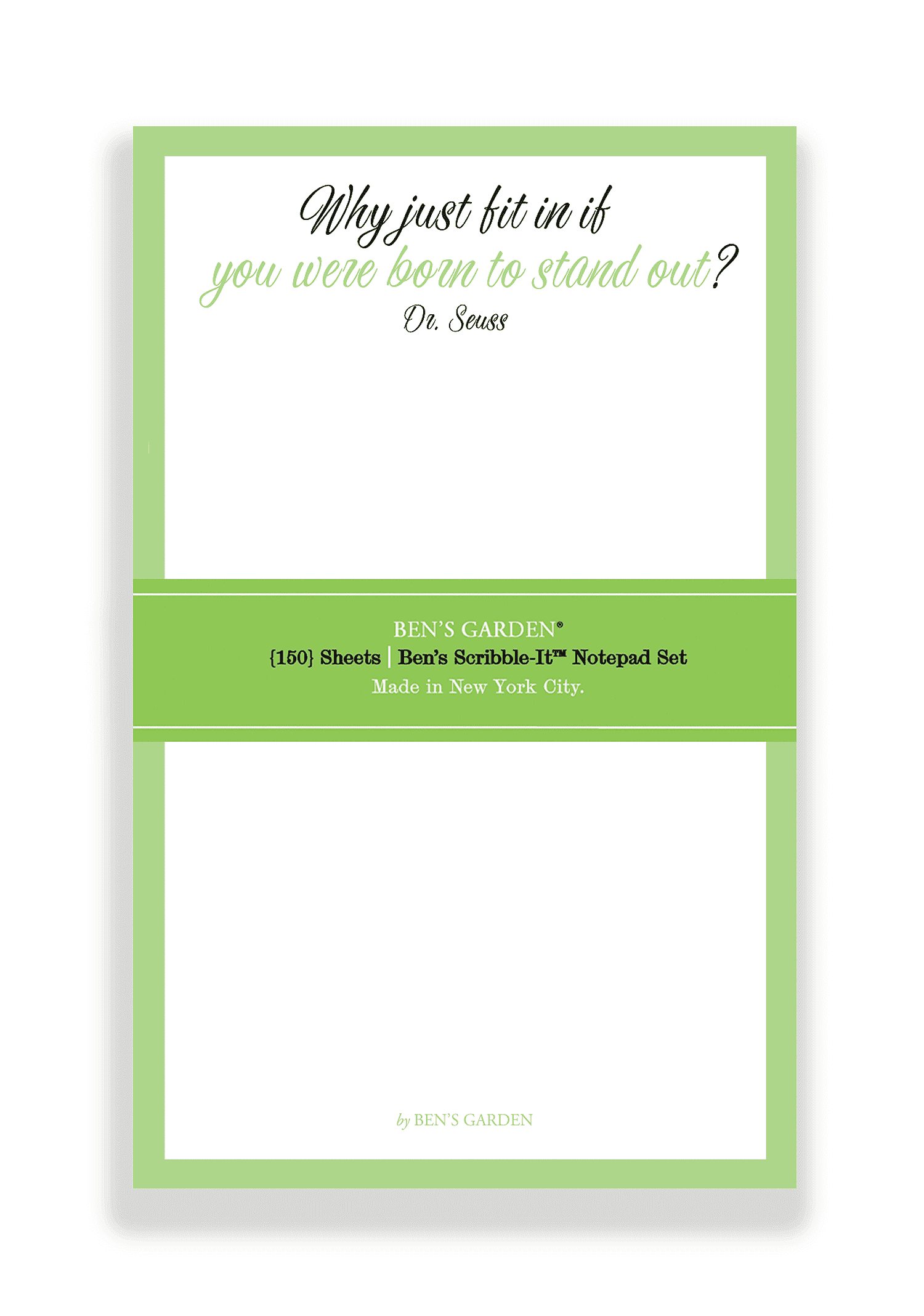 Why Fit in When You Were Born Scribble Notepad Set of 3