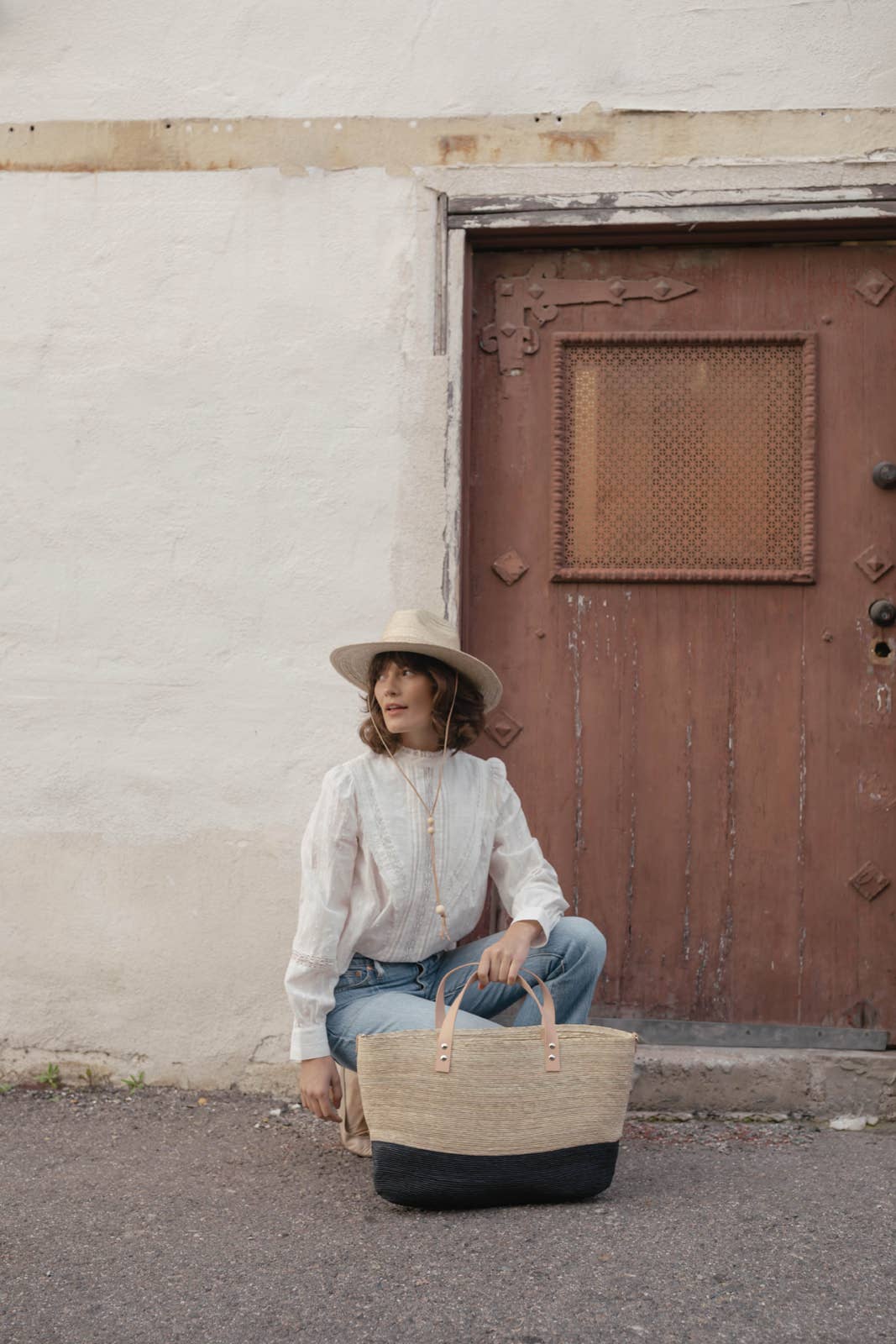 La Playa Straw Fedora Hat Women, sun hats women, chin cord