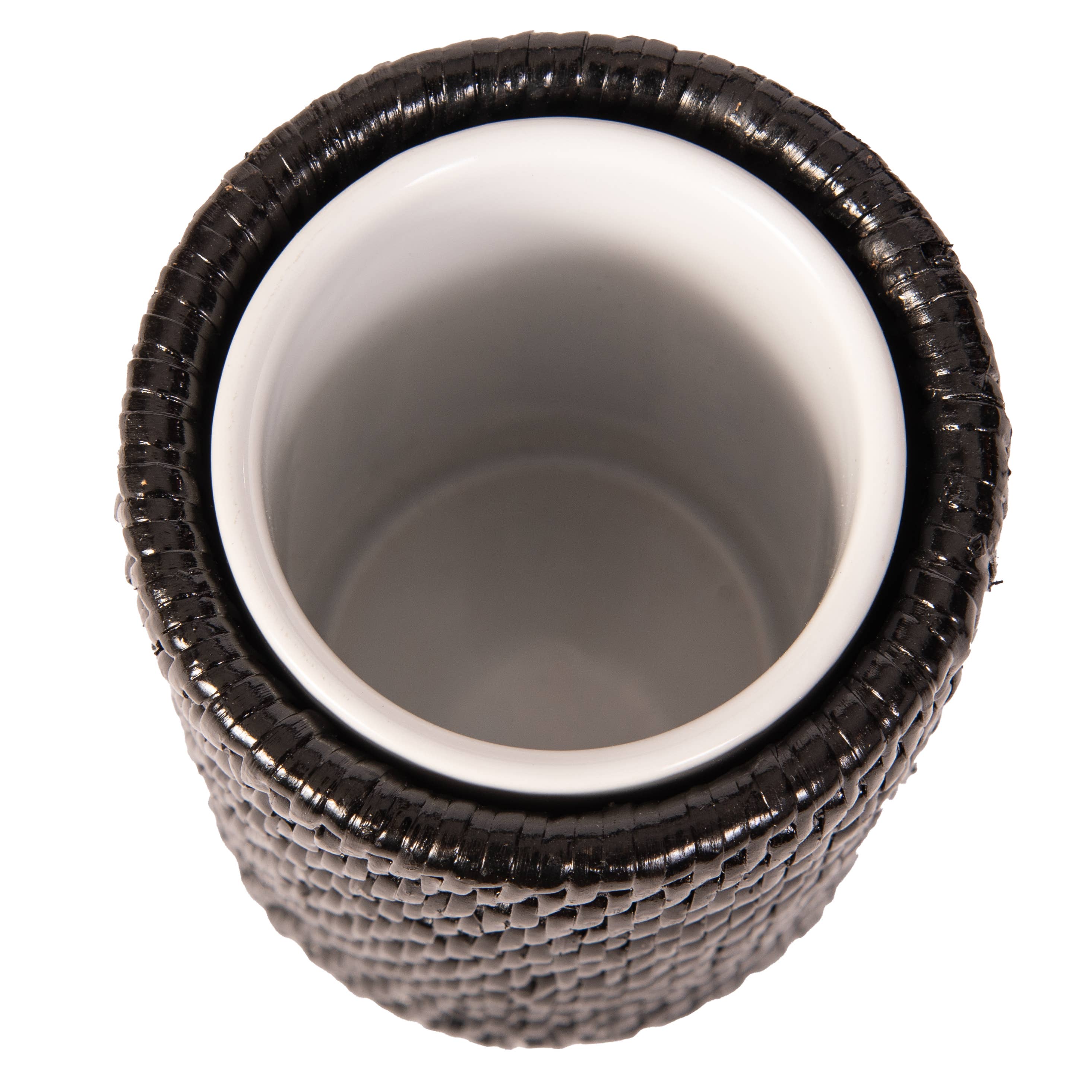 Artifacts Rattan Round Tumbler with Ceramic Insert