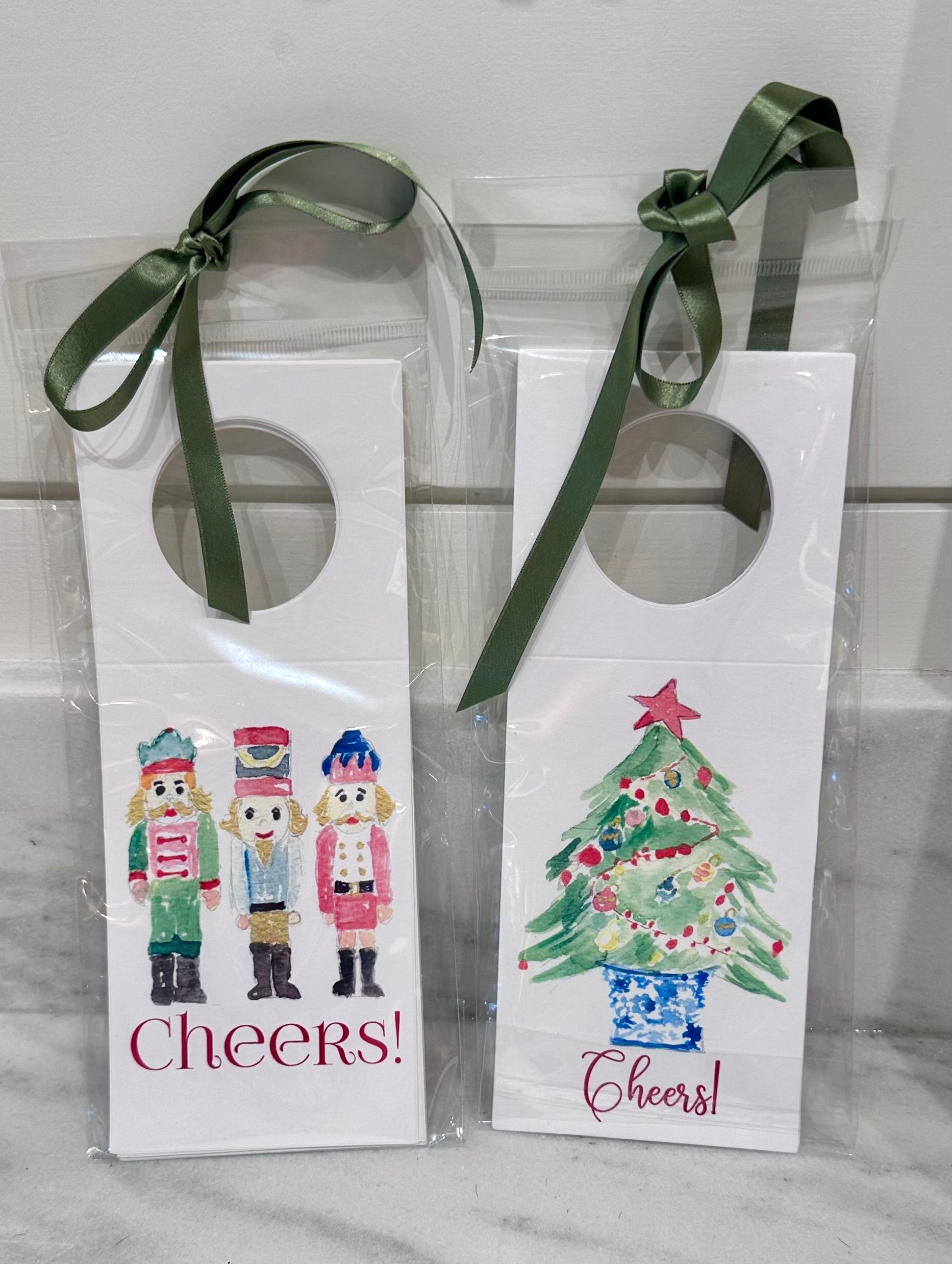 Christmas Bottle Tag (set of 6)