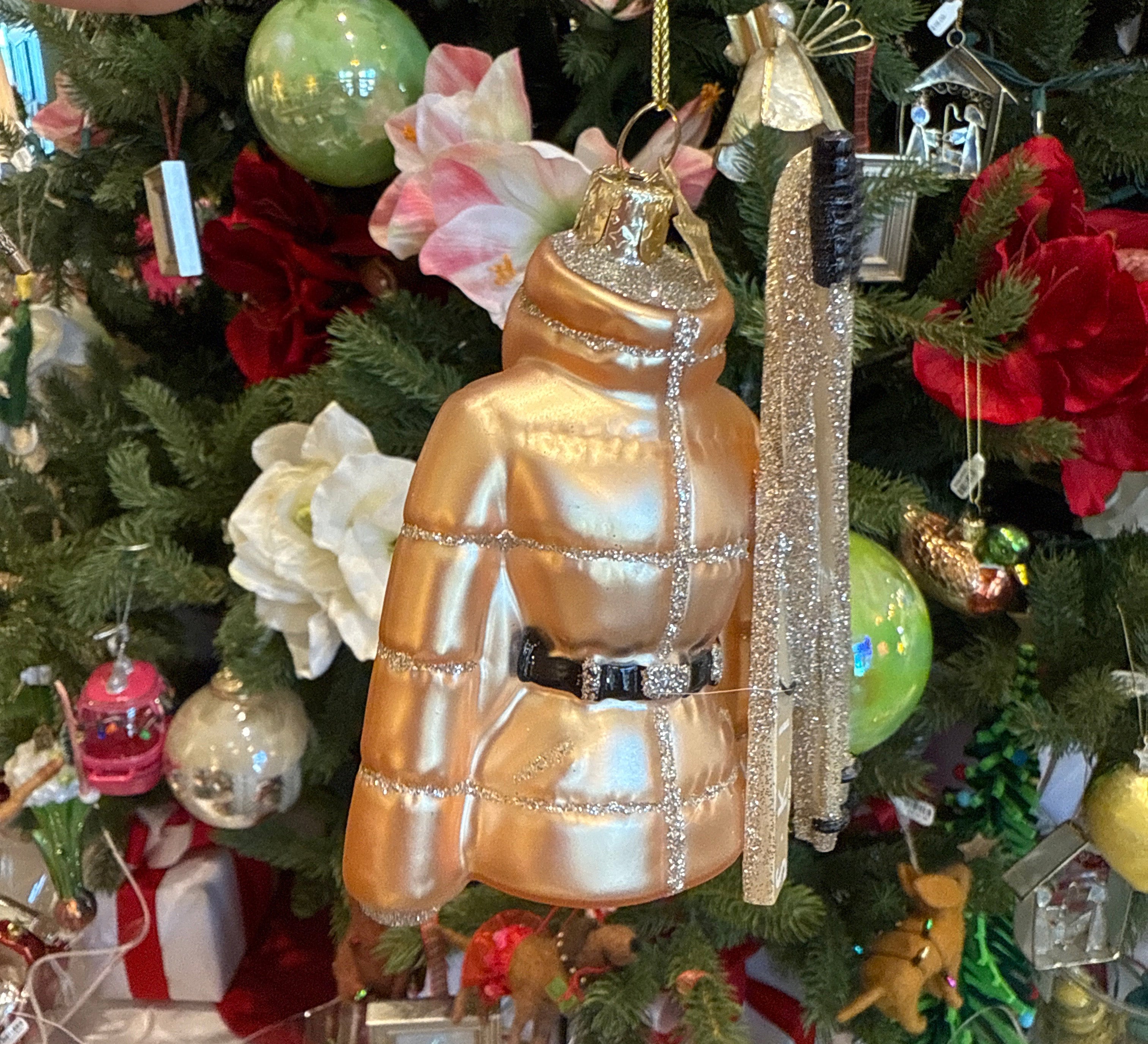 Ornament glass ski jacket