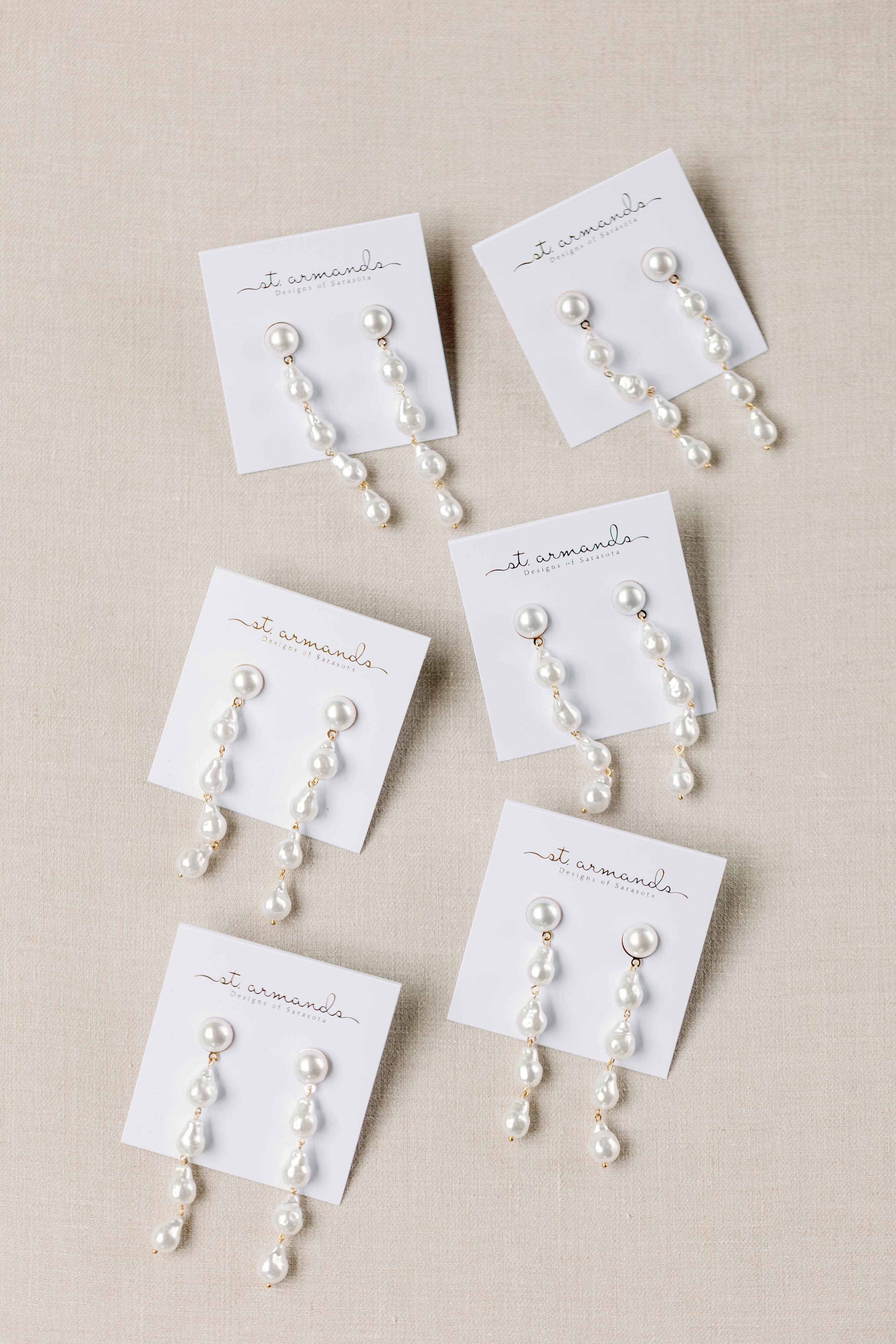 Natural Pearl Statement Drop Earrings