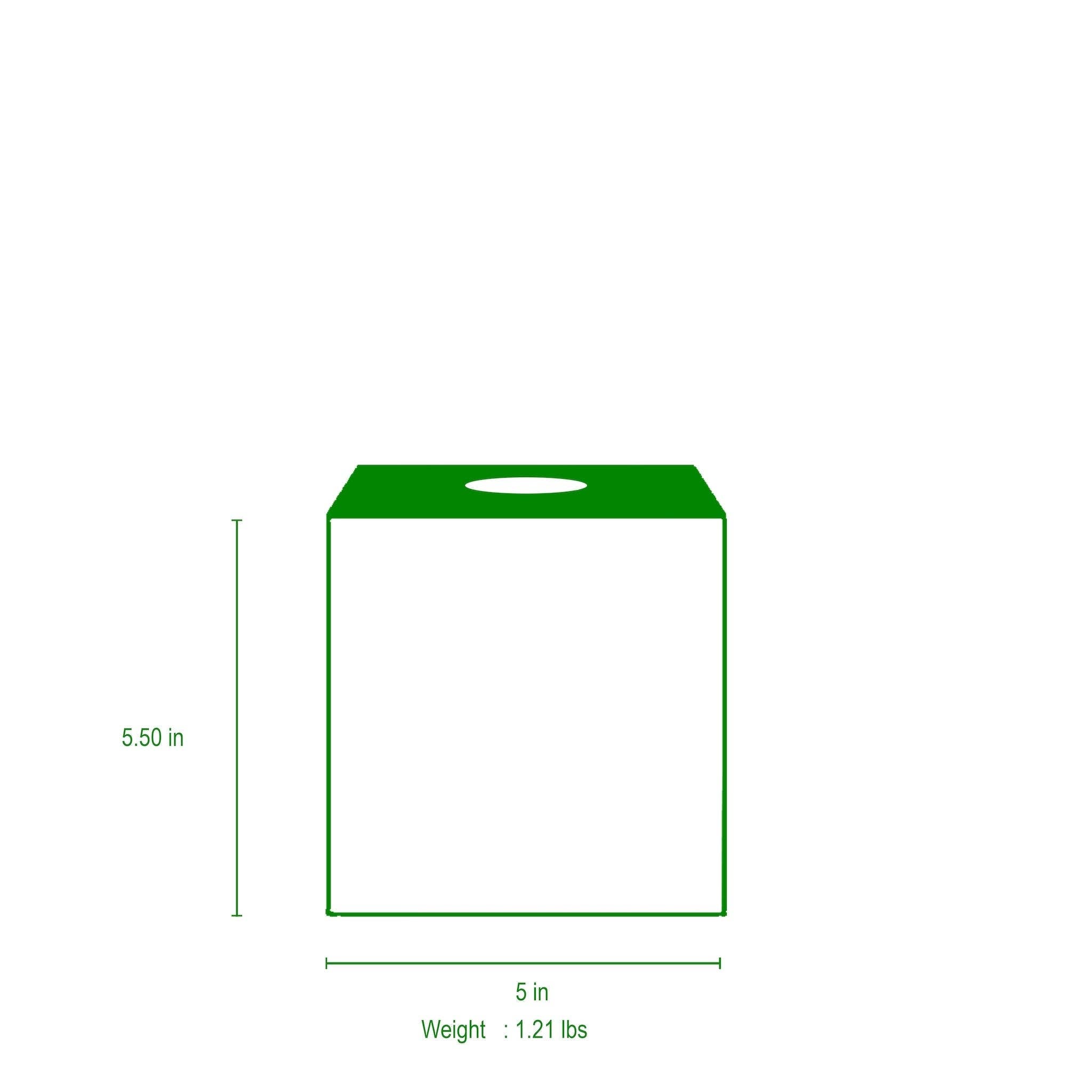 Garden Party Enameled Tissue Box Cover