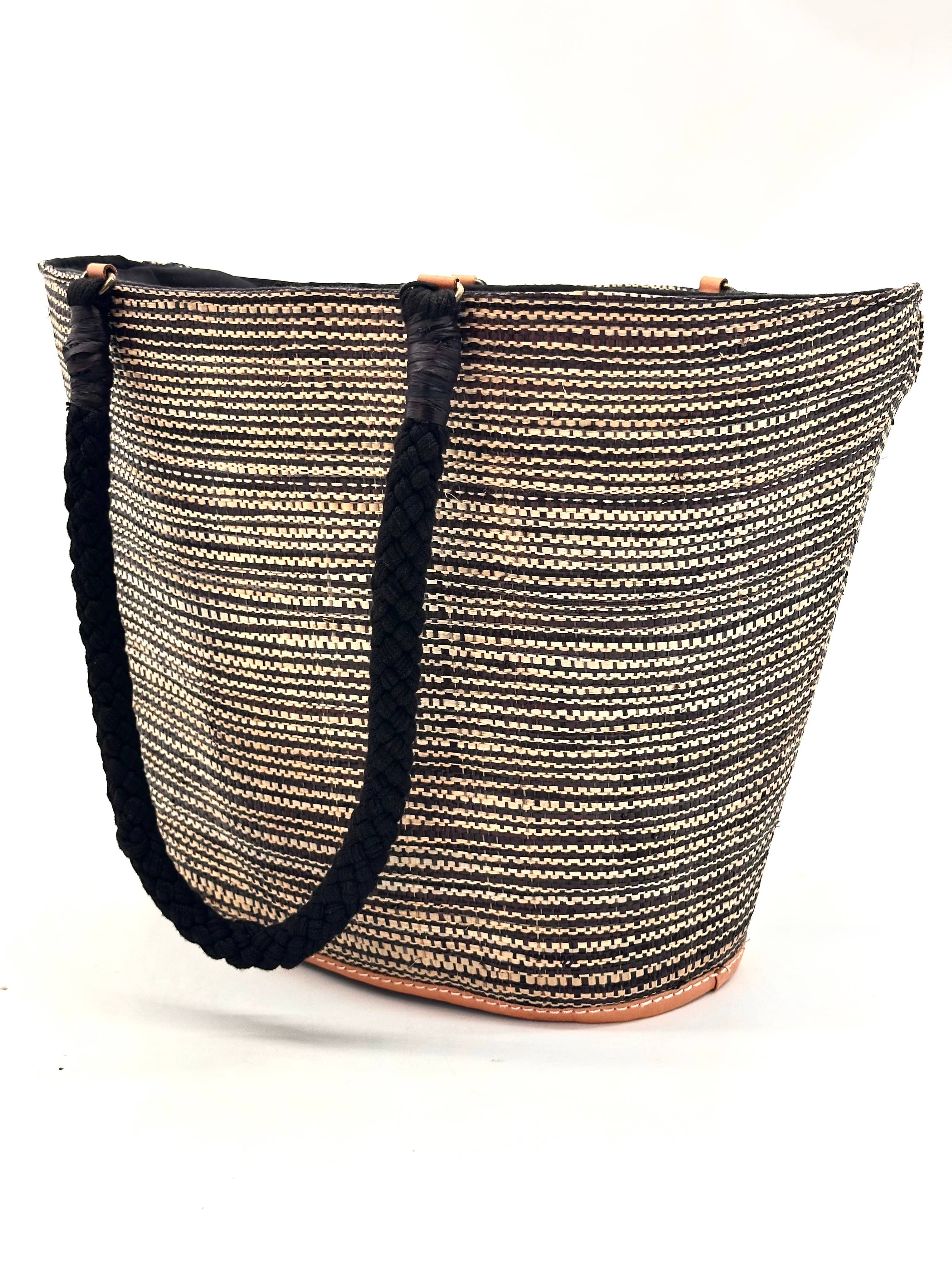 Brighton Melange Straw Tote Beach Bag with Rope Handle