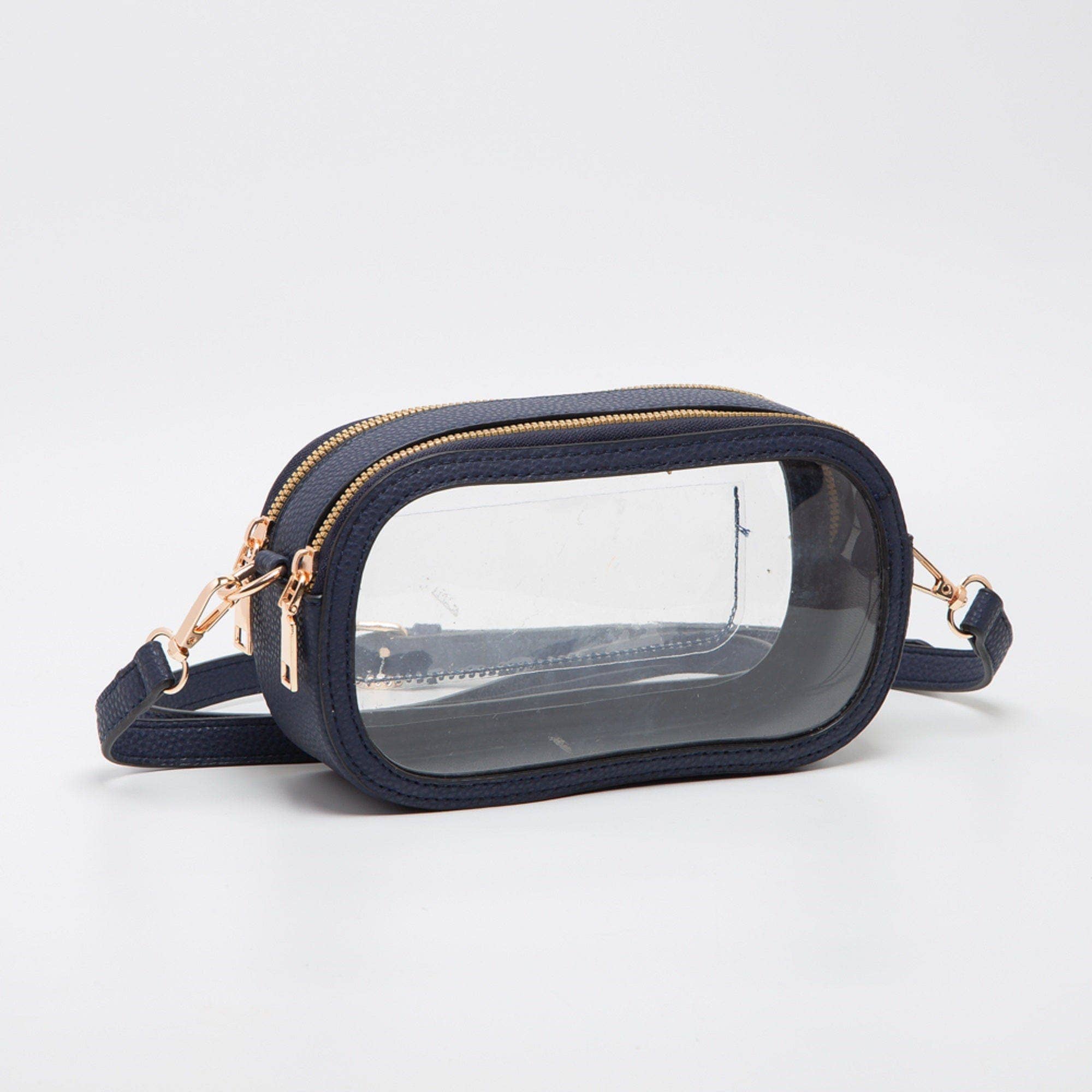Double Zipper Oval Clear Gameday/Stadium Bag