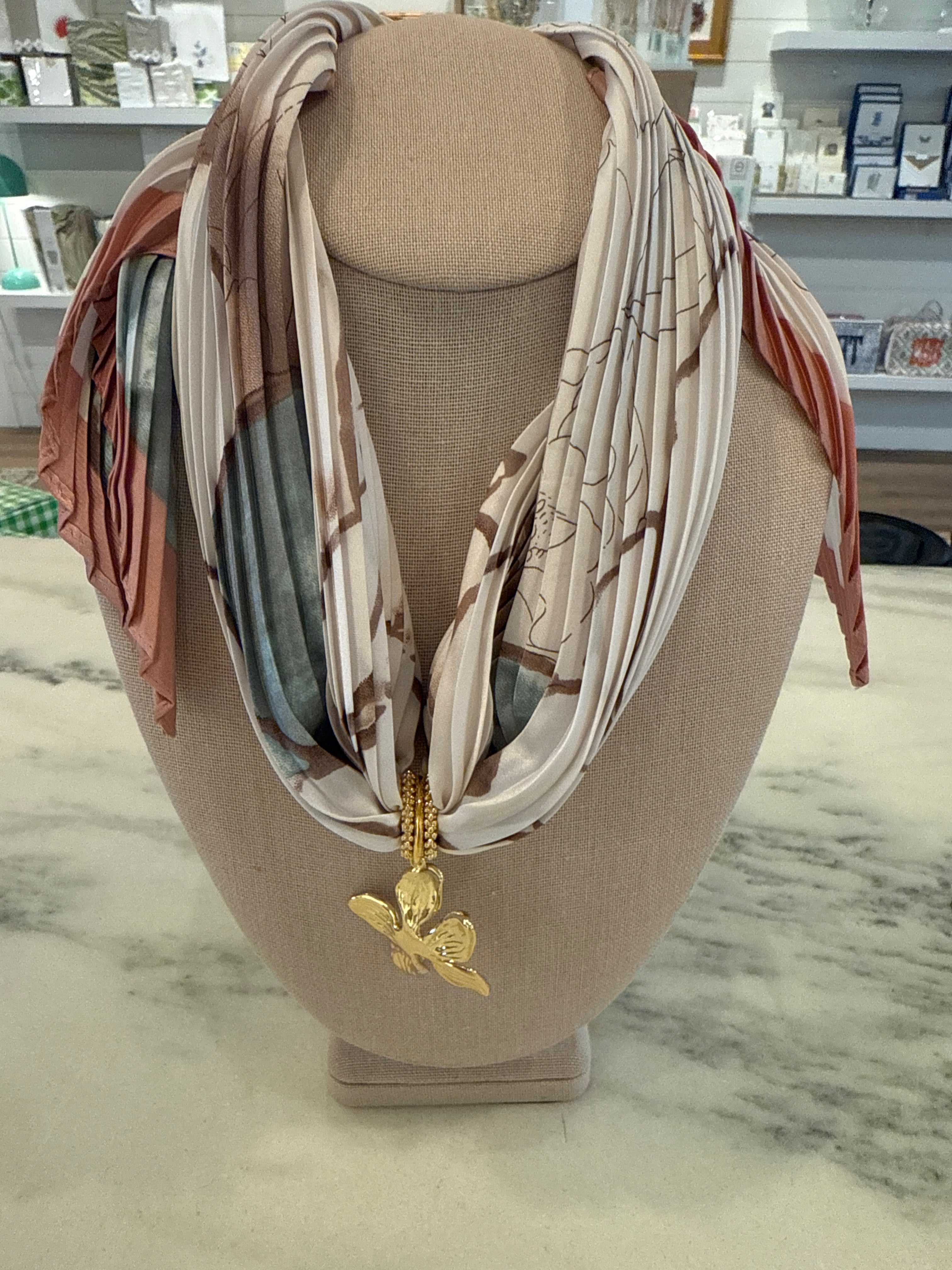 Charm Scarf Necklace