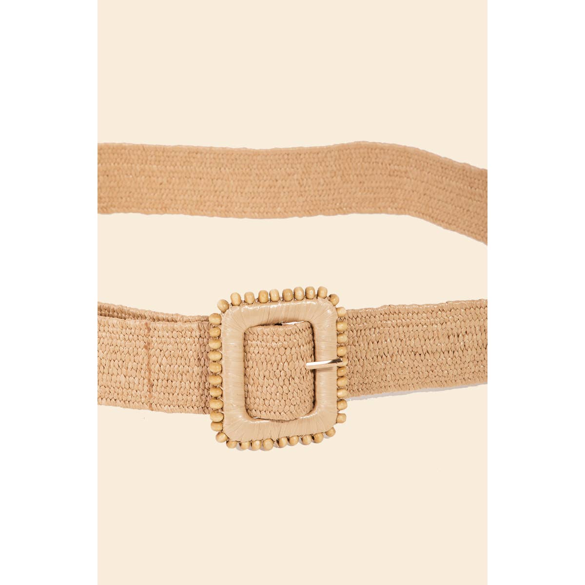 Elastic Braided Square Buckle Belt
