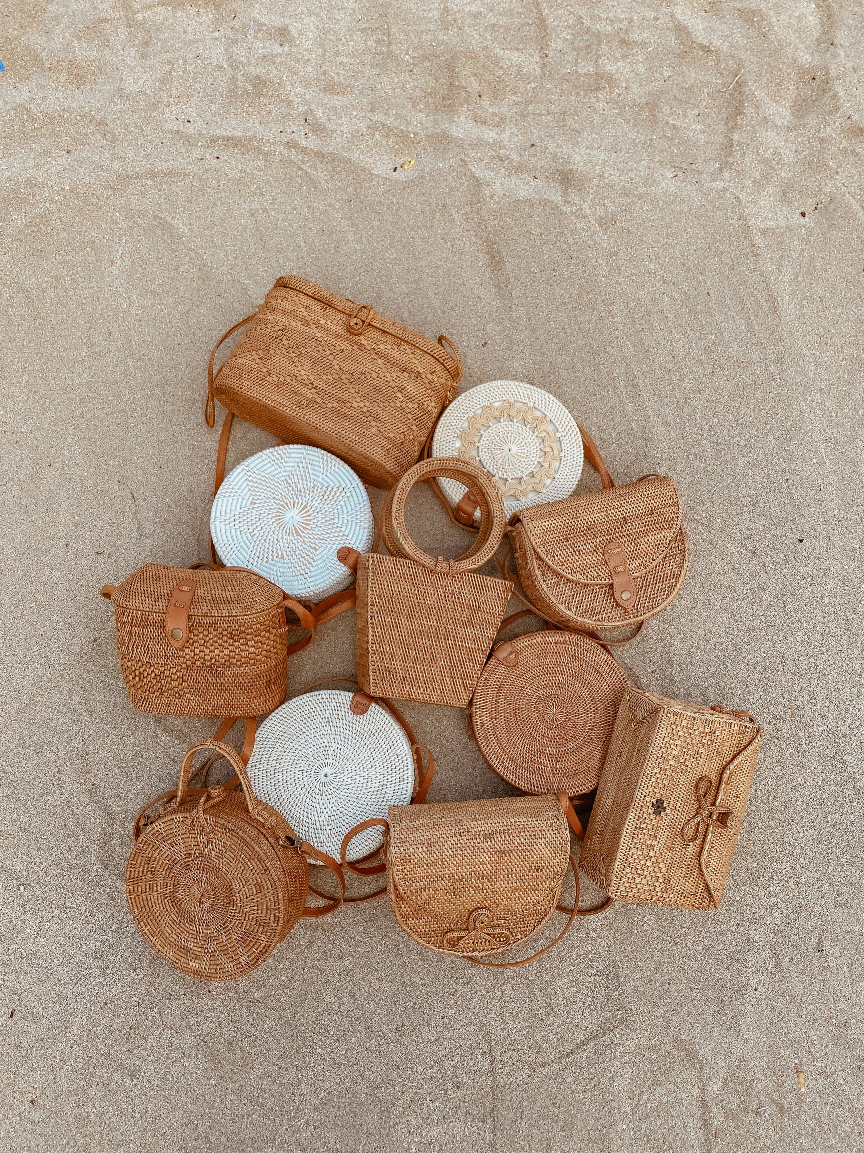 Rattan Saddle Crossbody Bali Bag