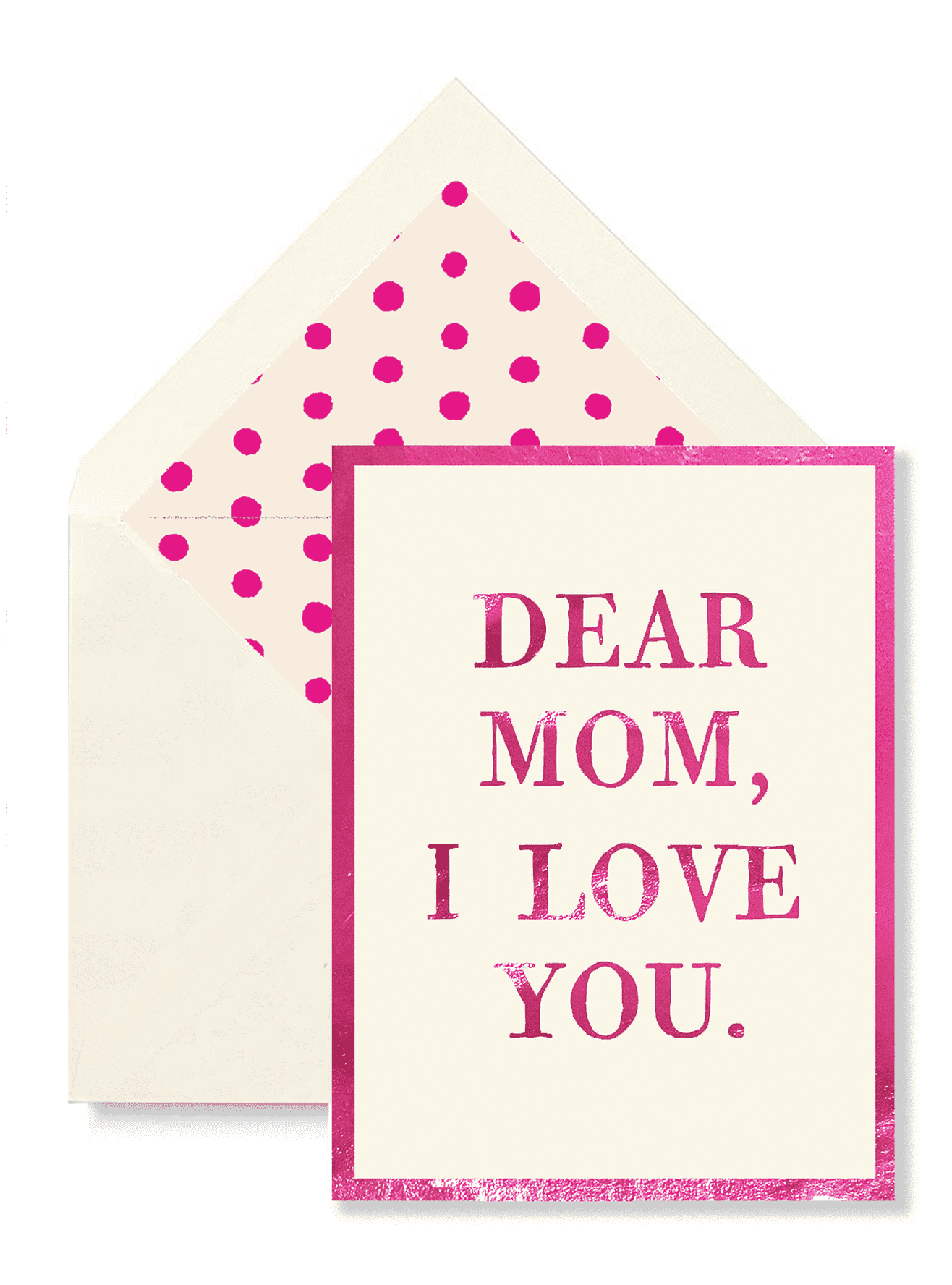 Dear Mom, I Love You Greeting Card,