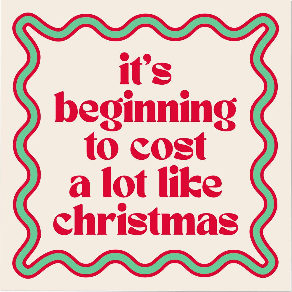 Holiday Cocktail Napkins | Cost Like Christmas