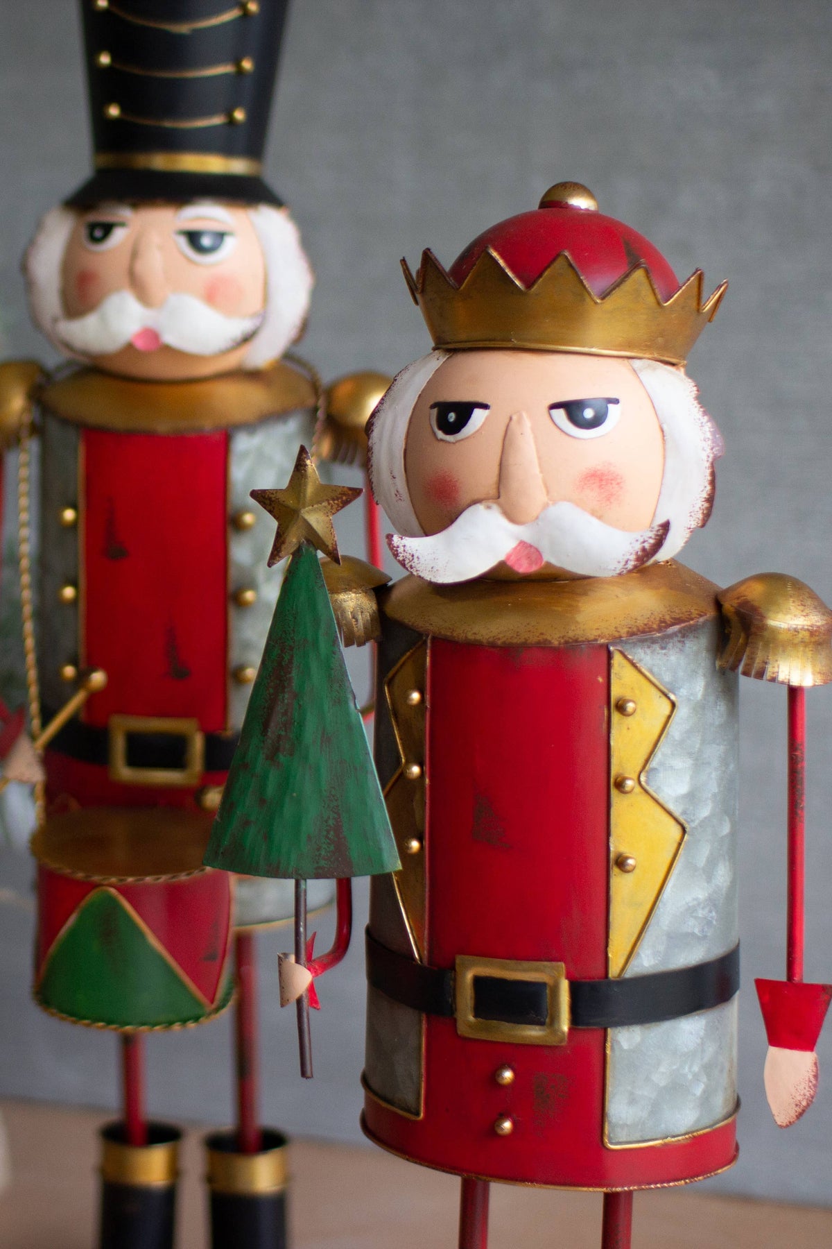 Painted Metal Nutcrackers