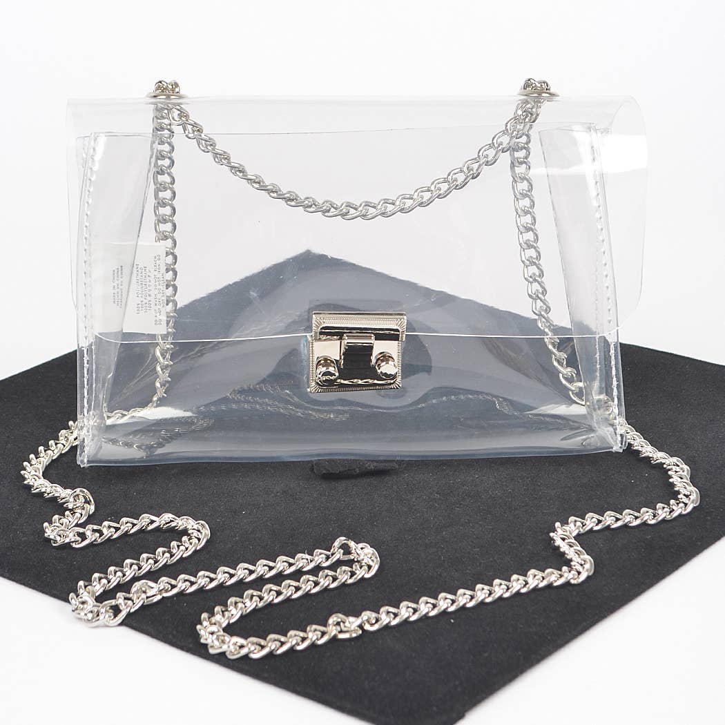 Transparent Chain Crossbody Bag