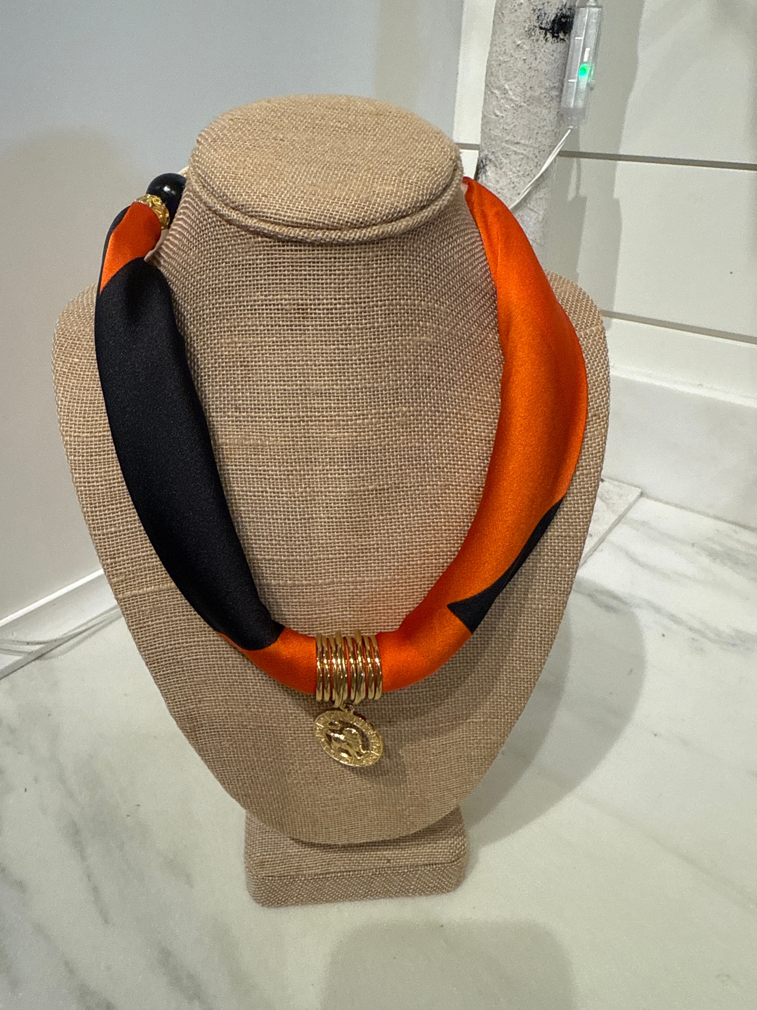 Charm Scarf Necklace