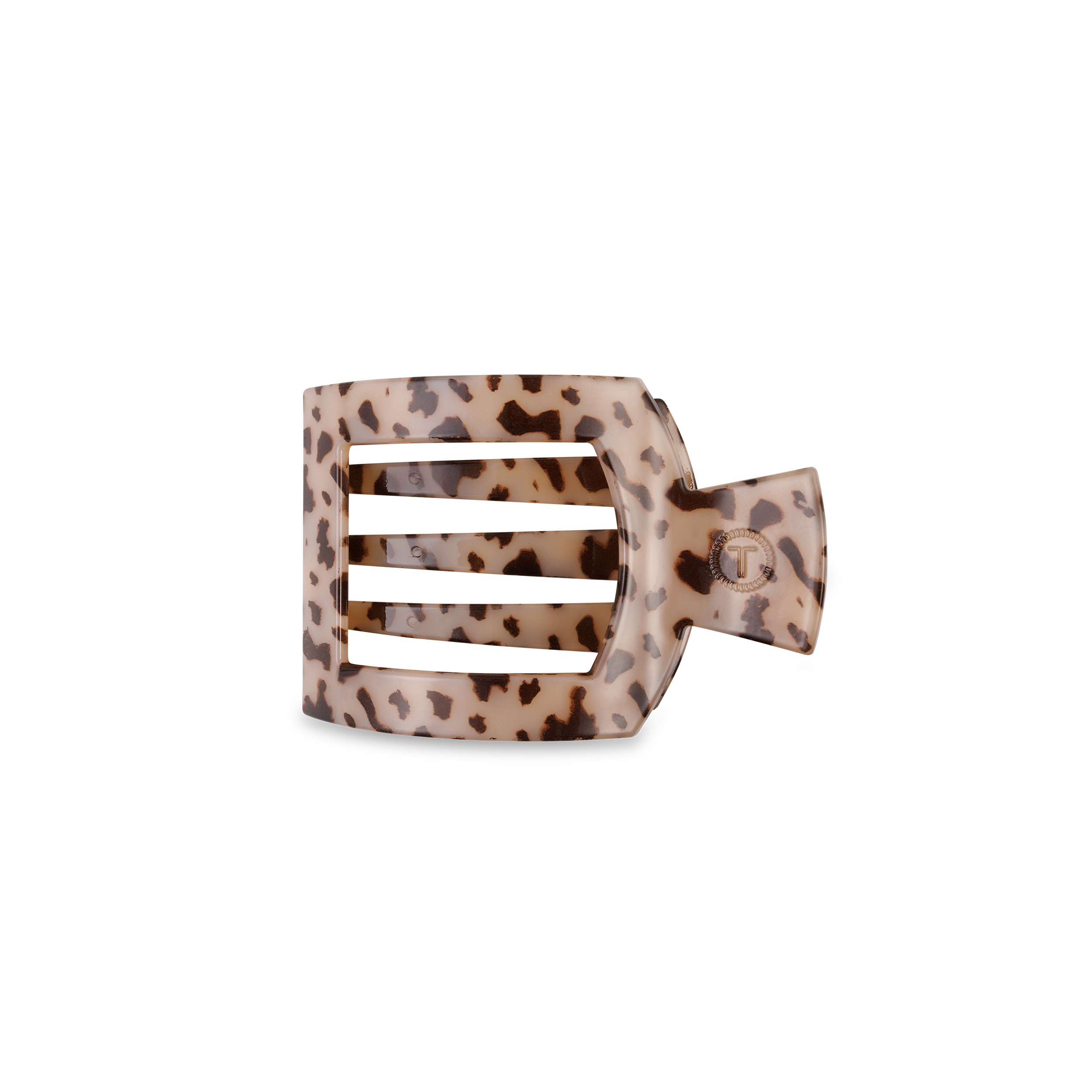 Blonde Tortoise Small Flat Square Hair Clip