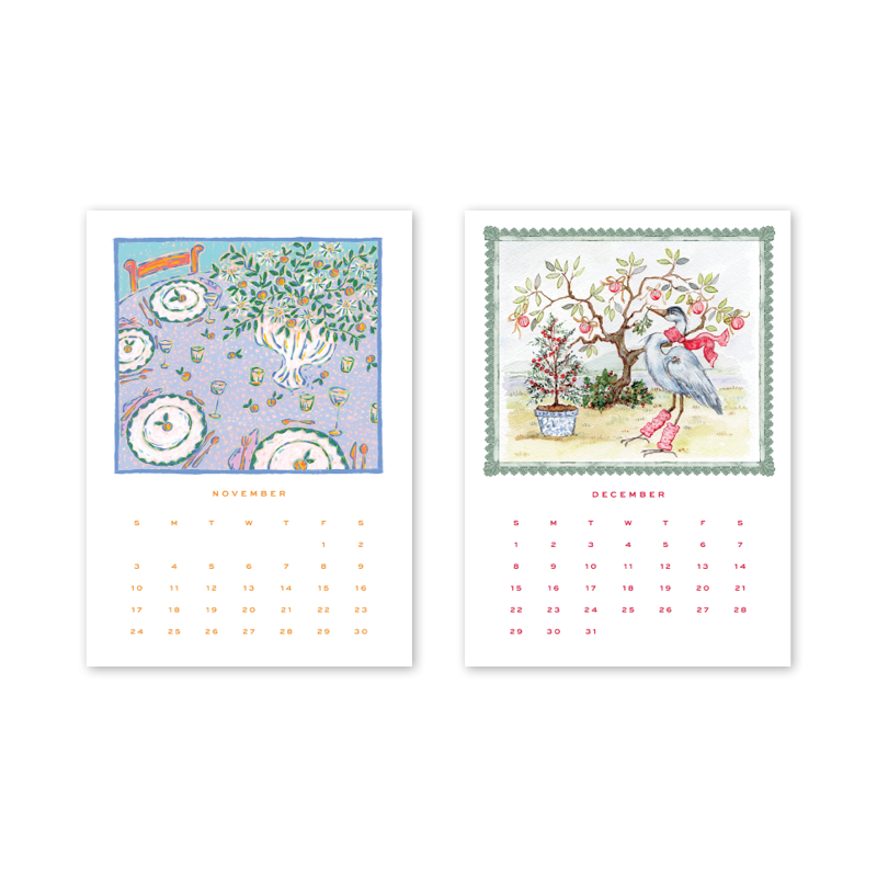 2025 Desktop Calendar with Easel